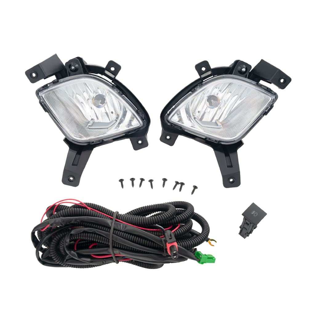 2010-2015 Hyundai Tucson Fog Light Replacement Kit - OEM Style LED Fog Lamps & Complete Assembly Set - Perfect for Night Driving & Off-Road Adventures