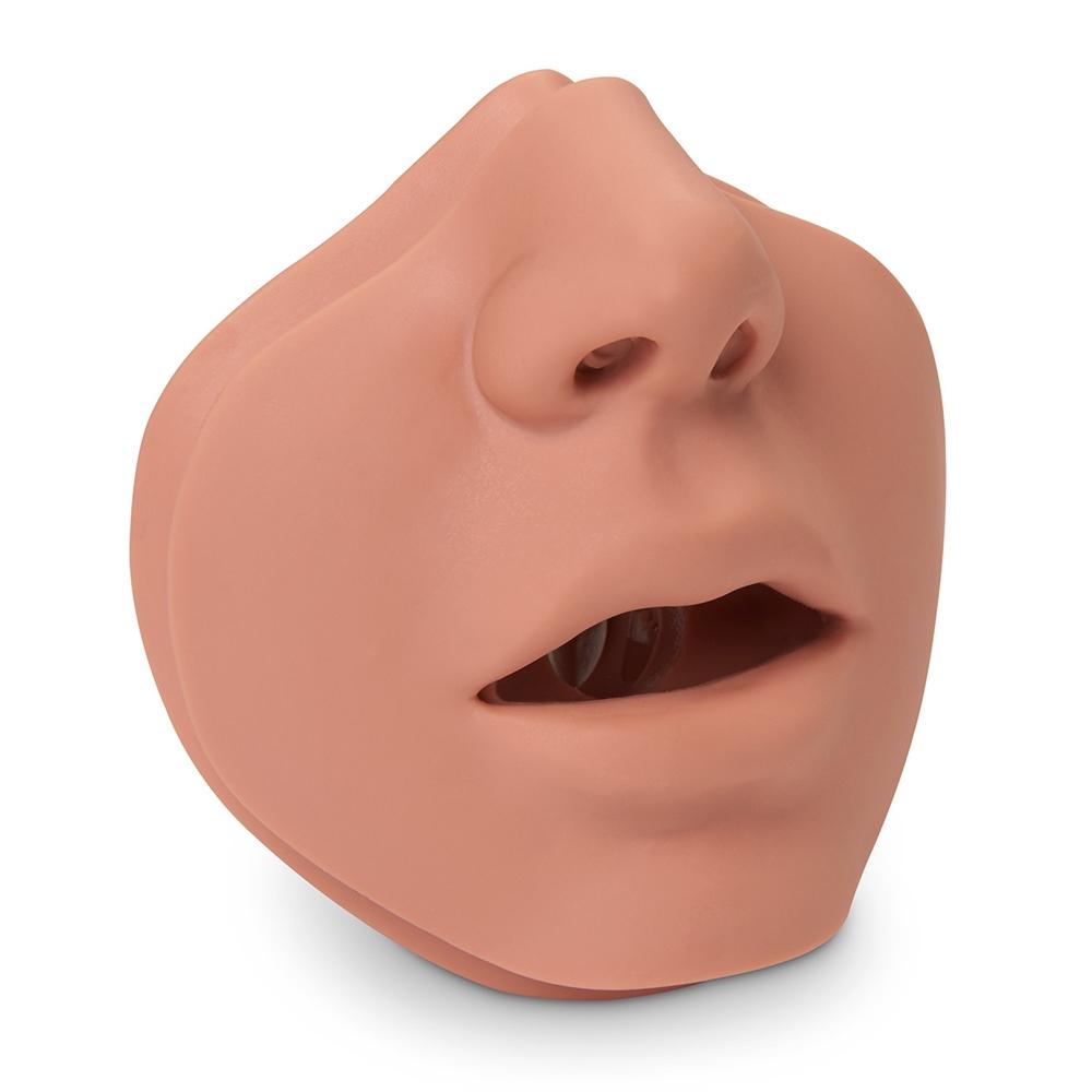 Brad Jr. Manikin Replacement Face Pieces - 10 Pack Light Skin Tone Mouth & Nosepieces for CPR Training, First Aid Practice, and Medical Education