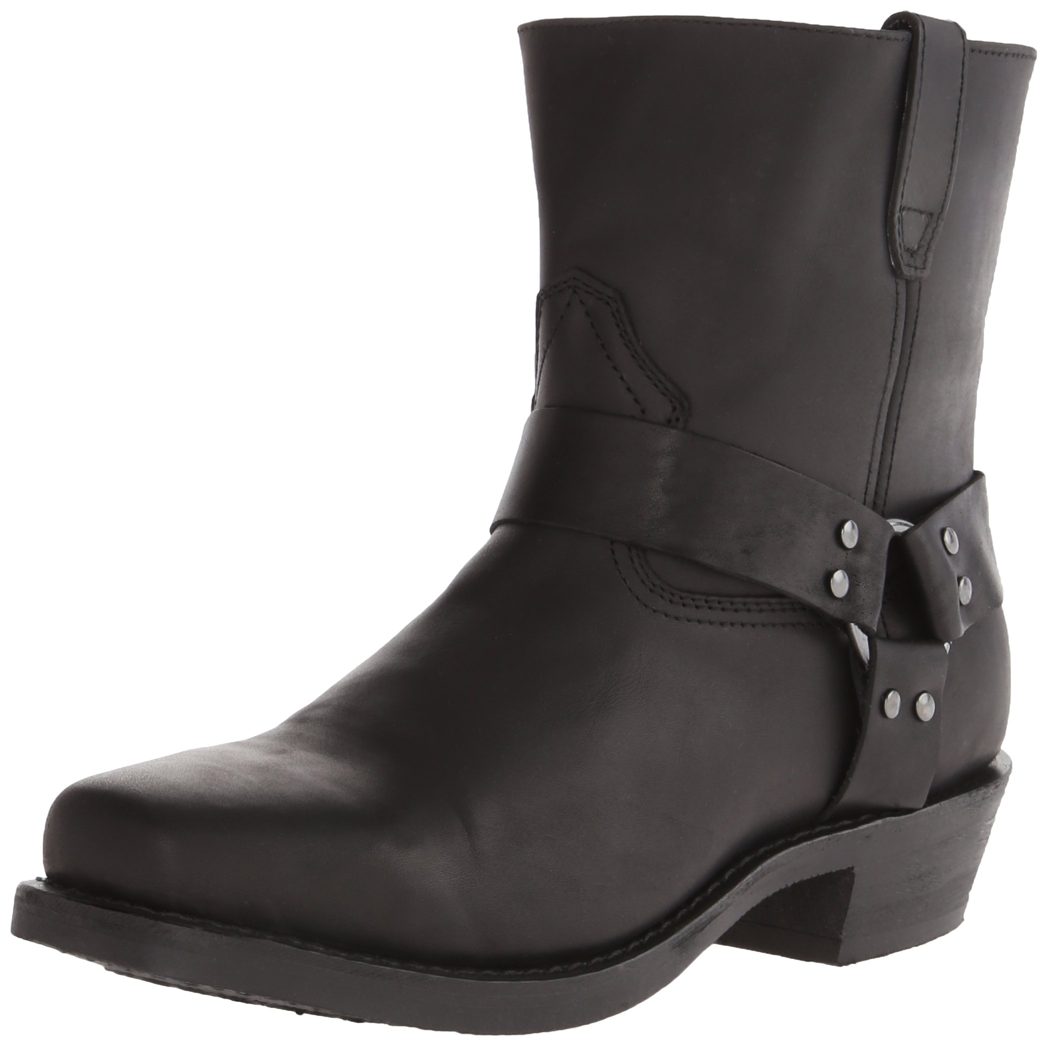 Men's Rev Up Harness Motorcycle Boots - Black Ankle Boots Size 11 D - Durable Riding Boots for Cruiser & Biker Lifestyle