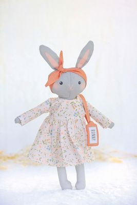 Bunny Coccolini Fabric Panel - Premium Cut & Sew DIY Toy Material for Soft Plush Animals | Perfect for Crafting Stuffed Bunnies, Baby Toys & Nursery Decor