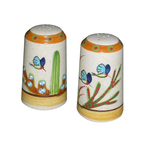 Premium Large Tan Southwestern Desert Salt and Pepper Shakers Set - Sonoran Desert Inspired Design for Kitchen, Dining Table, and Outdoor Picnics