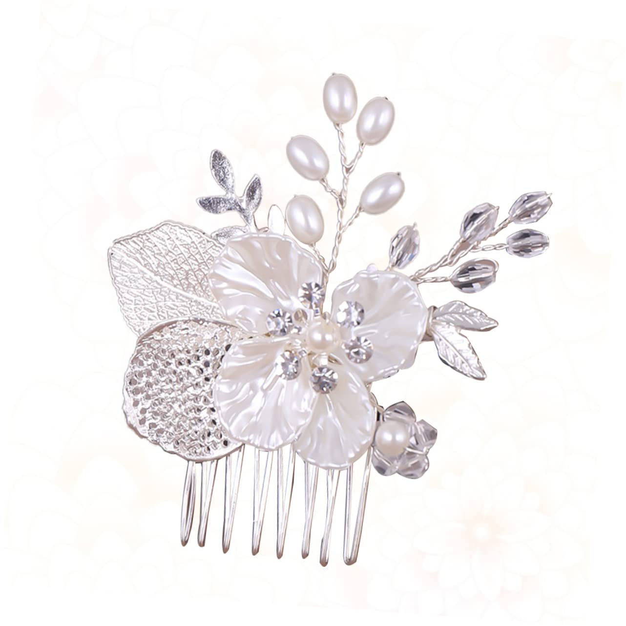 Minkissy Rhinestone Hair Clip for Brides - Elegant Wedding Hair Comb with Leaf Design, Crystal Bridal Headpiece, Fashion Hair Accessories for Weddings, Prom, and Special Occasions
