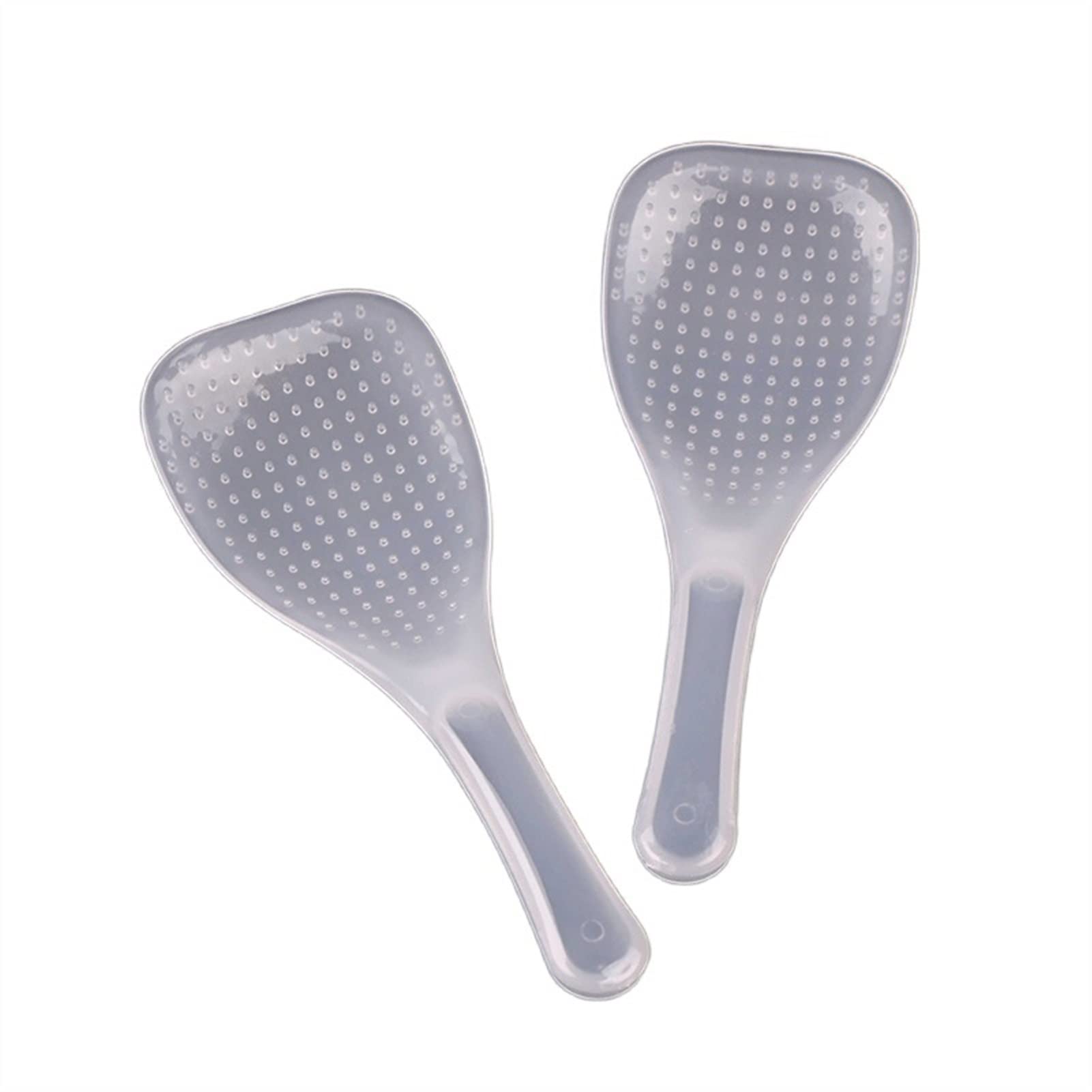 2-Pack Non-Stick ABS Rice Spoon & Soup Ladle Set - Eco-Friendly Kitchen Utensils for Rice Cooker, Dinnerware, and Serving - Perfect for Cooking, Scooping Rice, and Serving Soups
