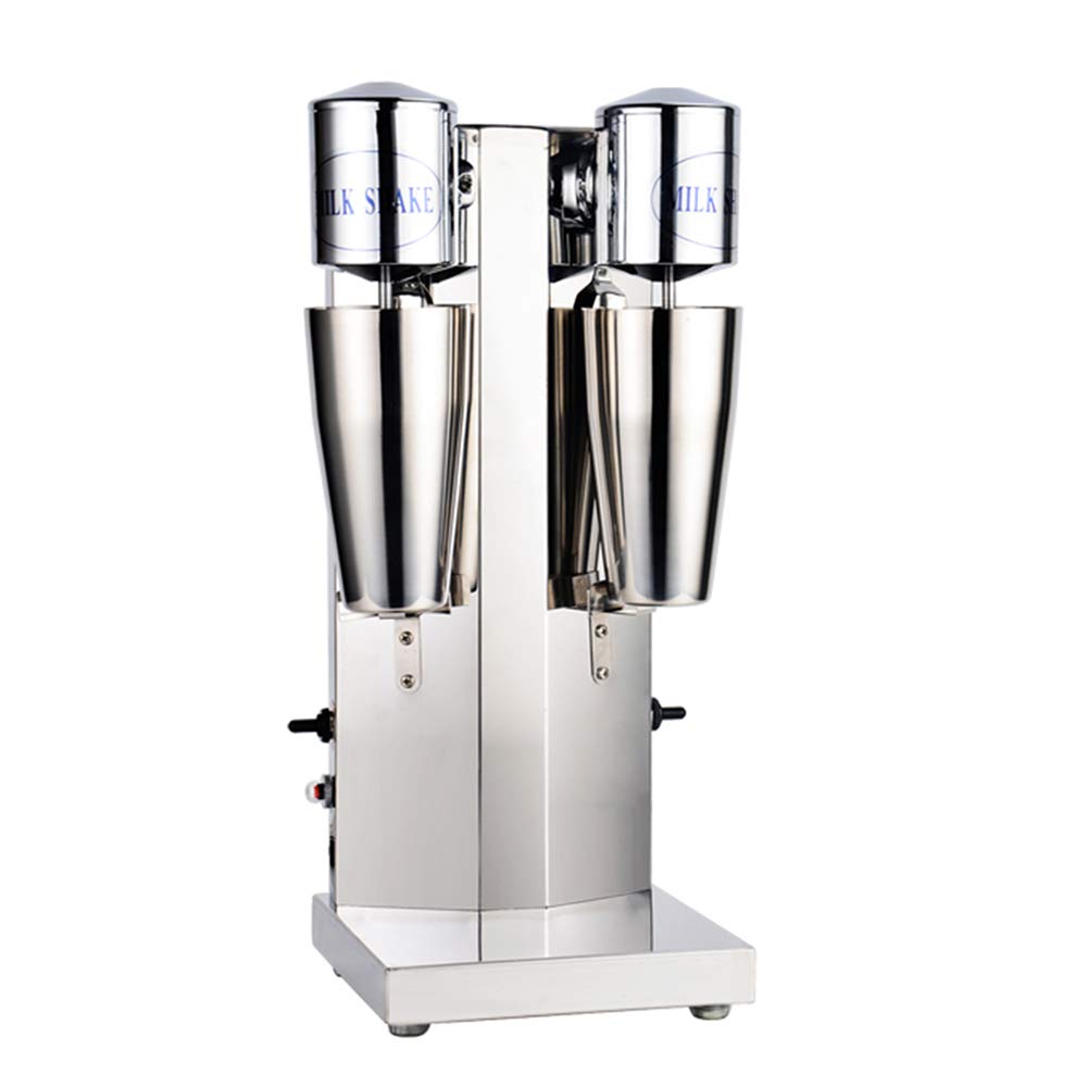 Stainless Steel Double Head Drink Mixer 110V - Commercial Milkshake & Smoothie Blender for Restaurants, Bars & Cafes