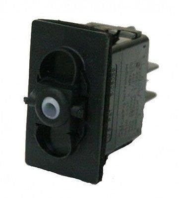 SPST 12V Rocker Switch (ON)/Off Momentary - Durable Non-Lighted Toggle for Automotive, Marine & Industrial Equipment Control