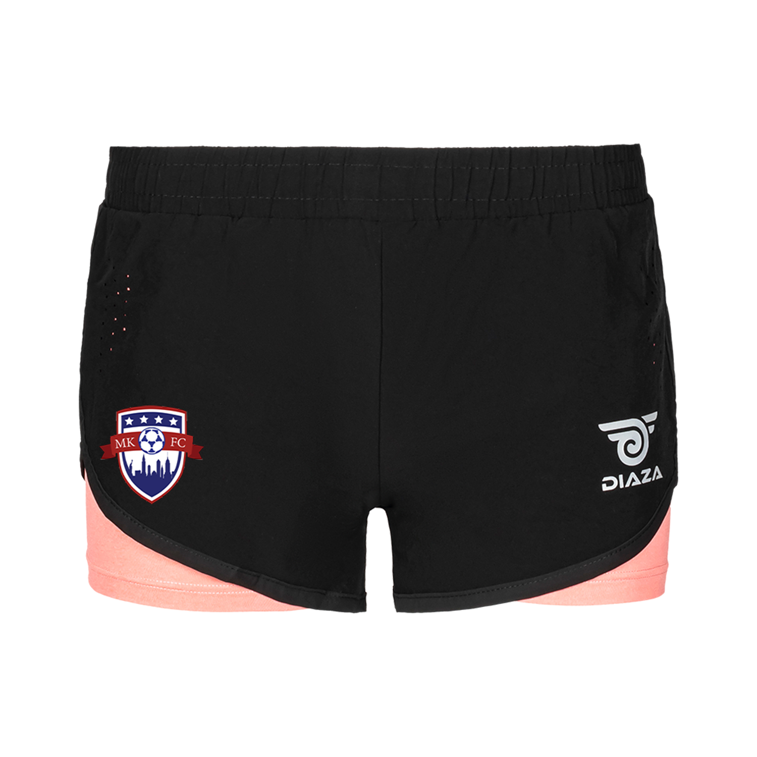 Manhattan Kickers United Rosa Soccer Shorts - Breathable Athletic Shorts for Women - Perfect for Training, Matches & Casual Wear