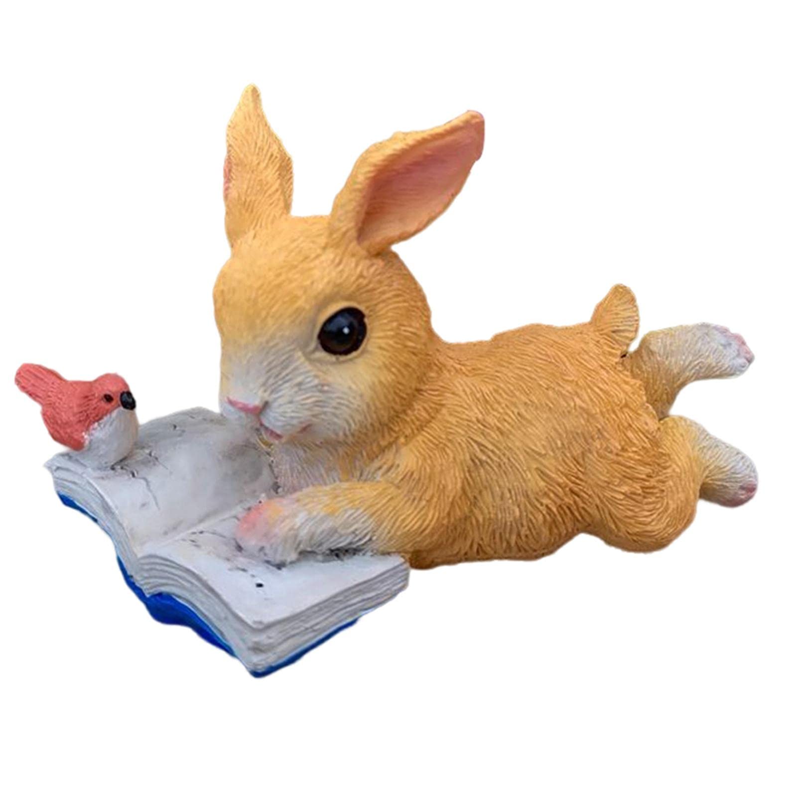 Luxury Rabbit Figurine - Elegant Desktop Decor for Wedding, Living Room & Office - Handcrafted Light-Up Statue for Home & Gift Giving