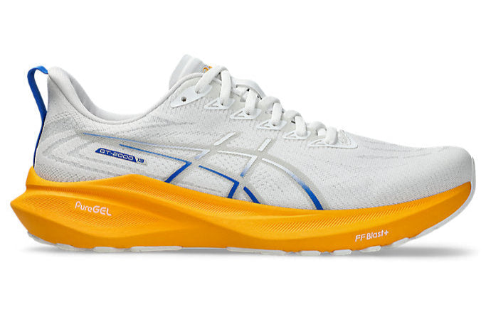 ASICS GT-2000 13 Running Shoes for Men (D Width) - White/Concrete | Lightweight Cushioned Sneakers for Road Running, Jogging & Gym Workouts