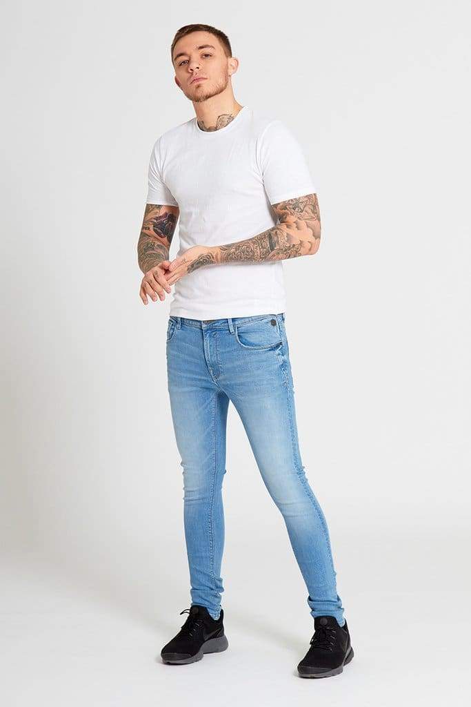 DRAX Super Skinny Jeans for Women - Light Wash Denim Pants | Stretch Comfort Fit | Perfect for Casual Wear & Night Out