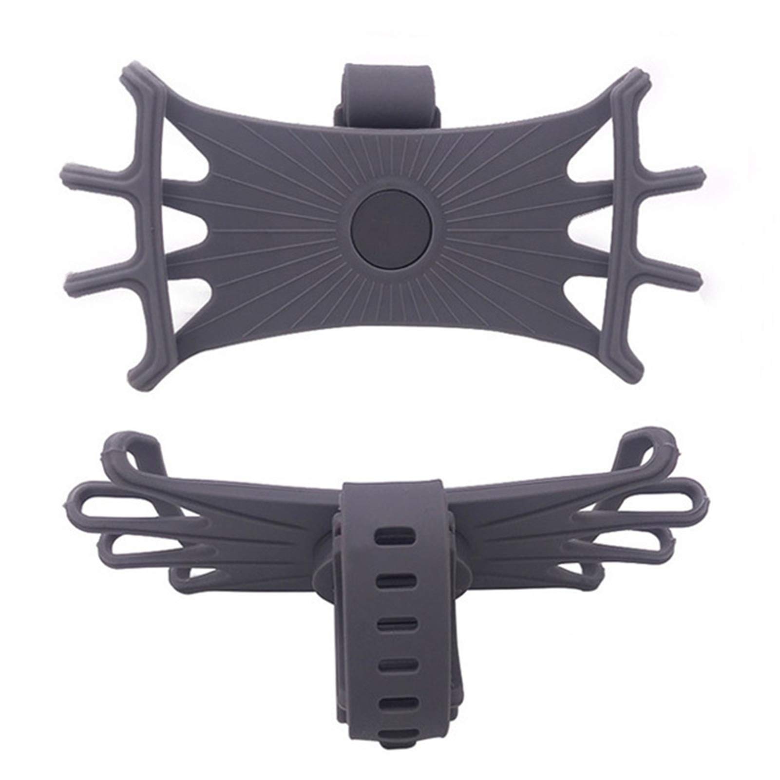 L-SHISM Bike Suspension Forks - Adjustable Silicone Anti-Shock Phone Mount Holder for Bicycle - Compatible with Orendil & Fox Forks (Grey) - Perfect for Mountain Biking, Road Cycling & Commuting