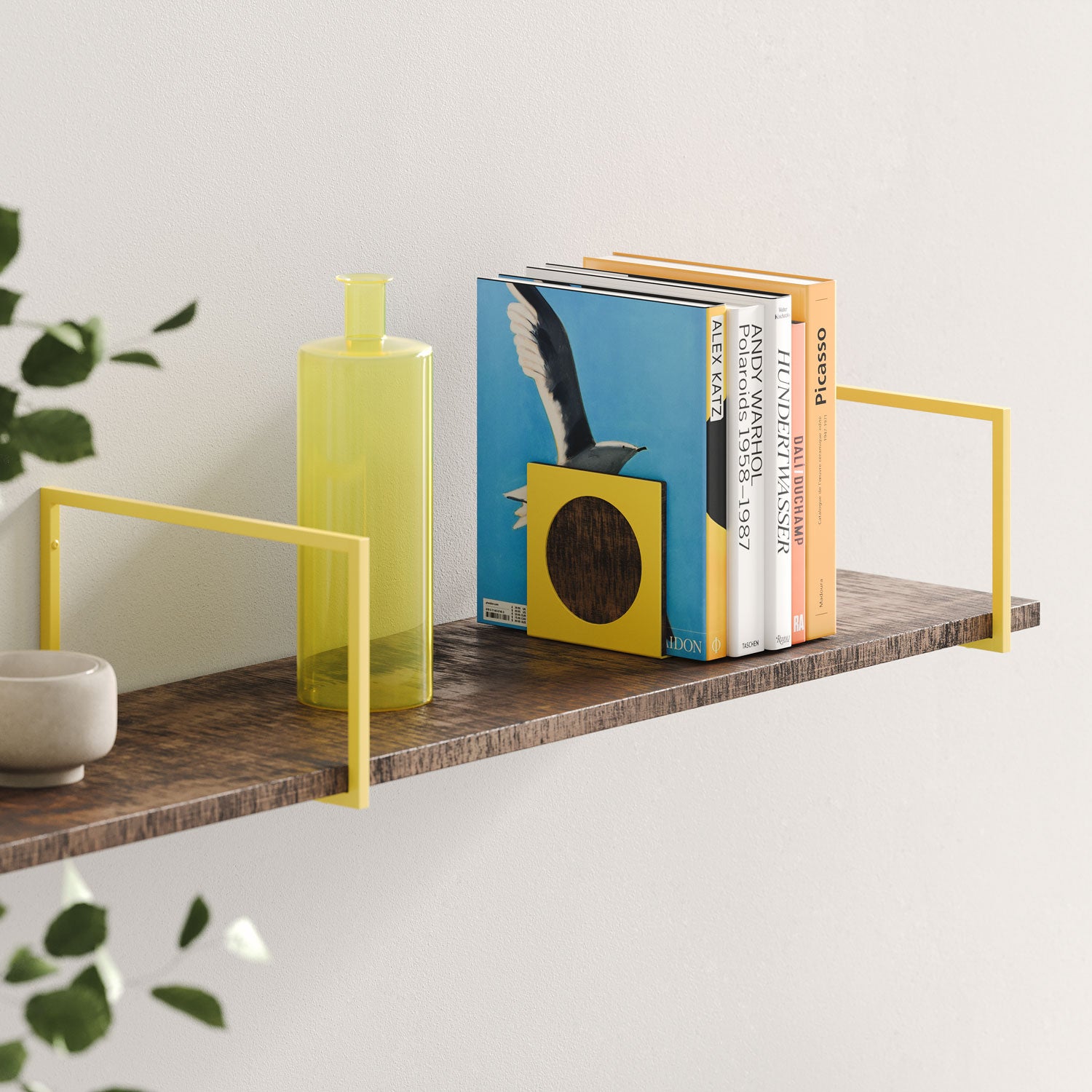 Rustic Wall Shelf with Bart Nutmeg Finish - Handmade Wooden Floating Shelf for Living Room, Bedroom, or Kitchen Decor | Farmhouse Style Home Organization & Storage Solution