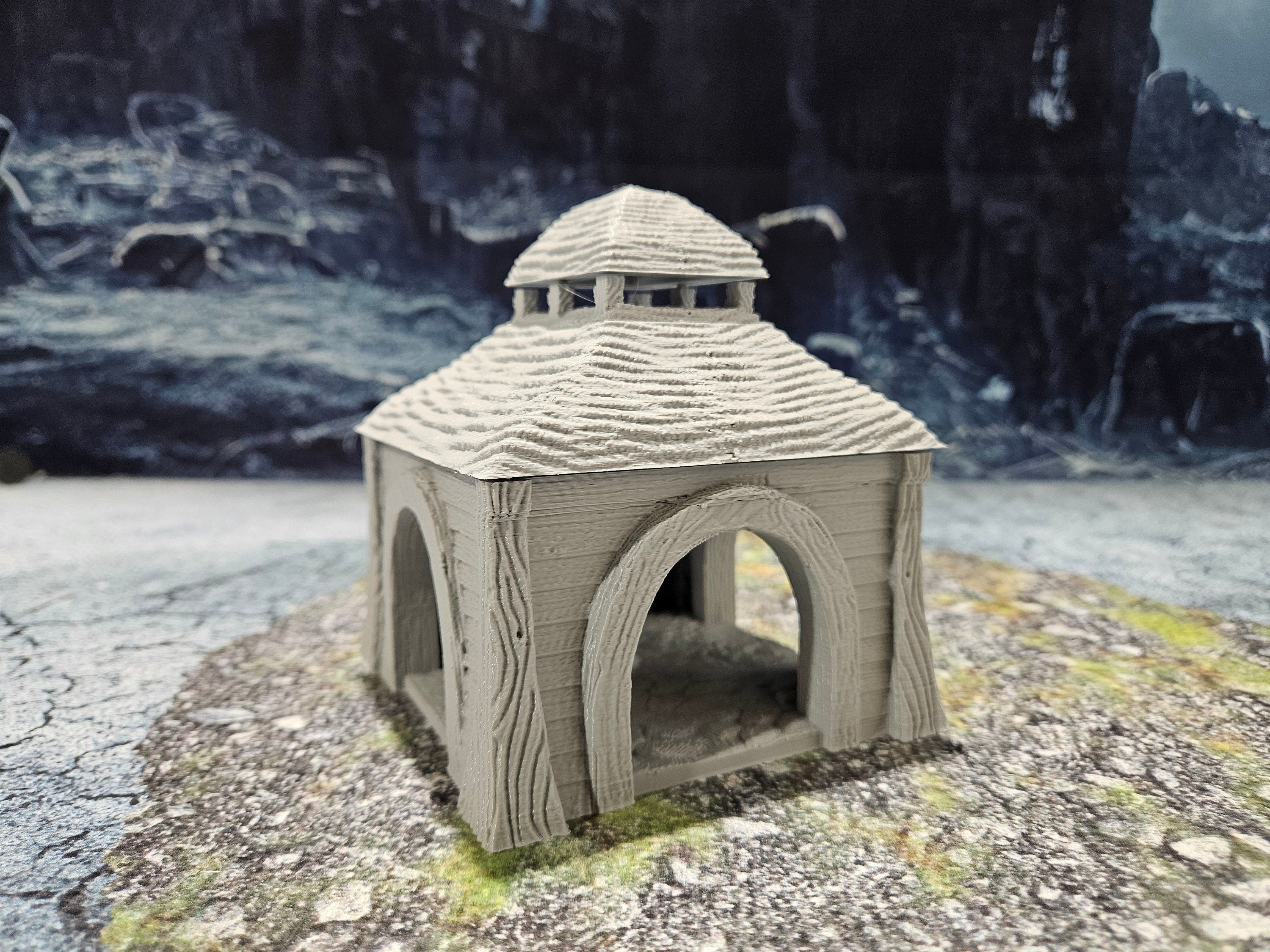 Zurgnan Gazebo 28mm Miniature Terrain for Dungeons & Dragons - Fantasy Farm Estate Scenery for Tabletop RPG Gaming & Wargaming
