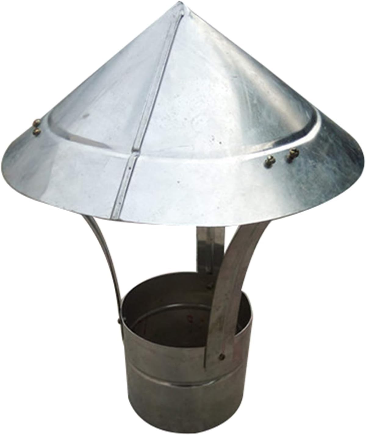 Heavy Duty 7.5 Inch (19 cm) Iron Chimney Cap - Rainproof Stove & Fireplace Exhaust Pipe Cover for Wood Burning Stoves, Heating Systems & Outdoor Earth Stoves | Prevents Water Damage & Debris Entry | Perfect for Home Heating, Camping & Outdoor Cooking
