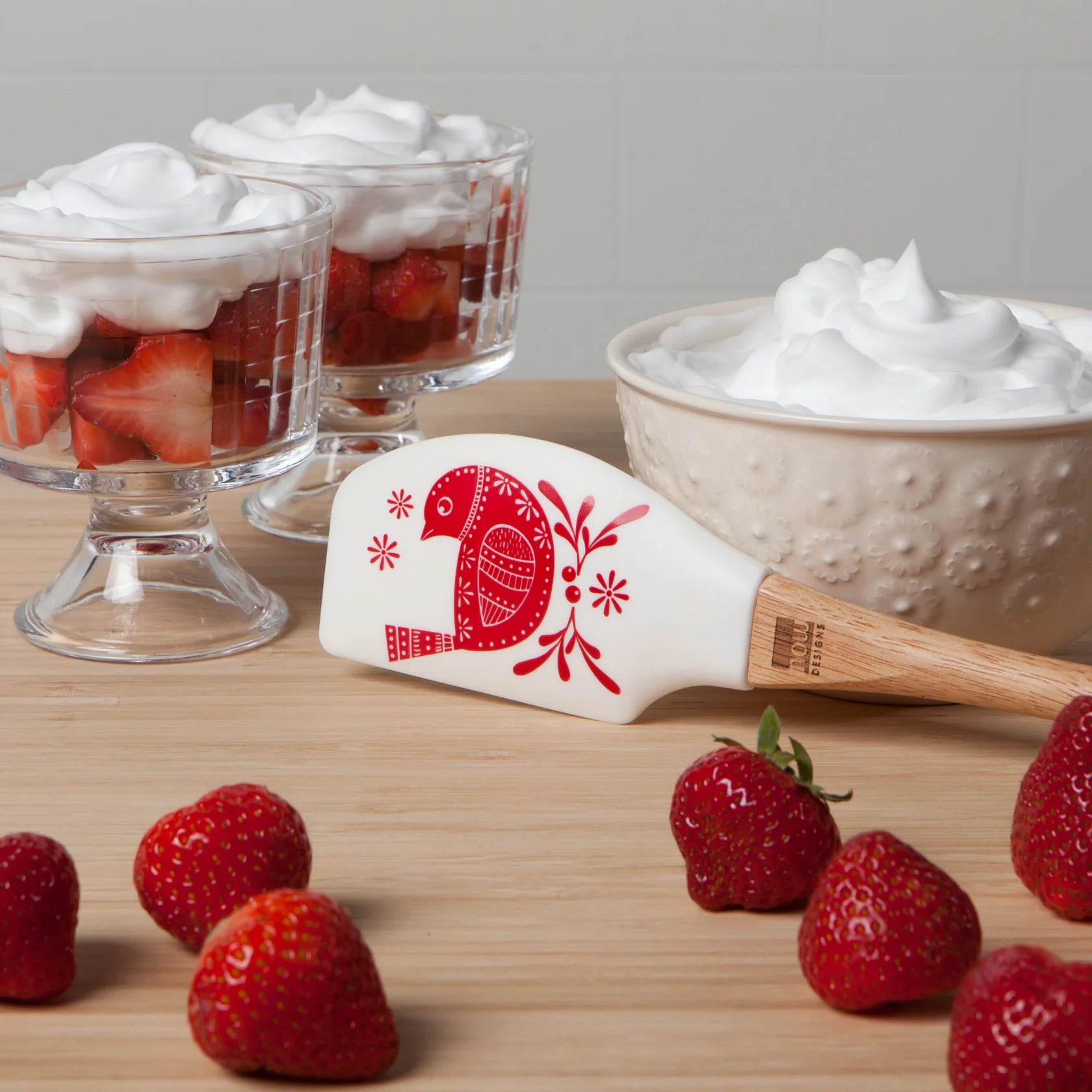 Premium White Snowbird Spatula - High-Quality Kitchen Utensil for Baking, Cooking & Serving - Perfect for Cake Decorating, Pancake Flipping & Cookie Dough Mixing