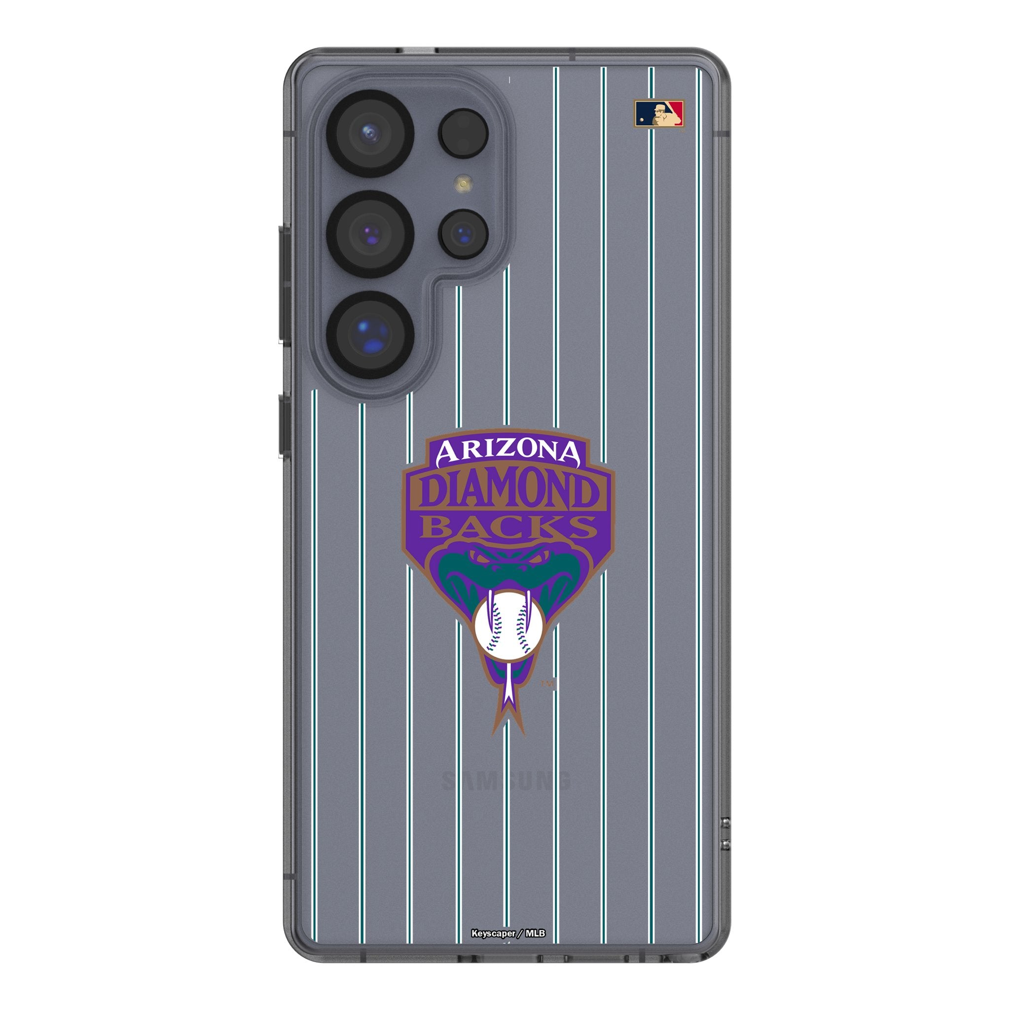 Arizona Diamondbacks 1999-2006 Cooperstown Collection Pinstripe Clear Phone Case for Samsung Galaxy - Perfect for Baseball Fans & Game Day Protection