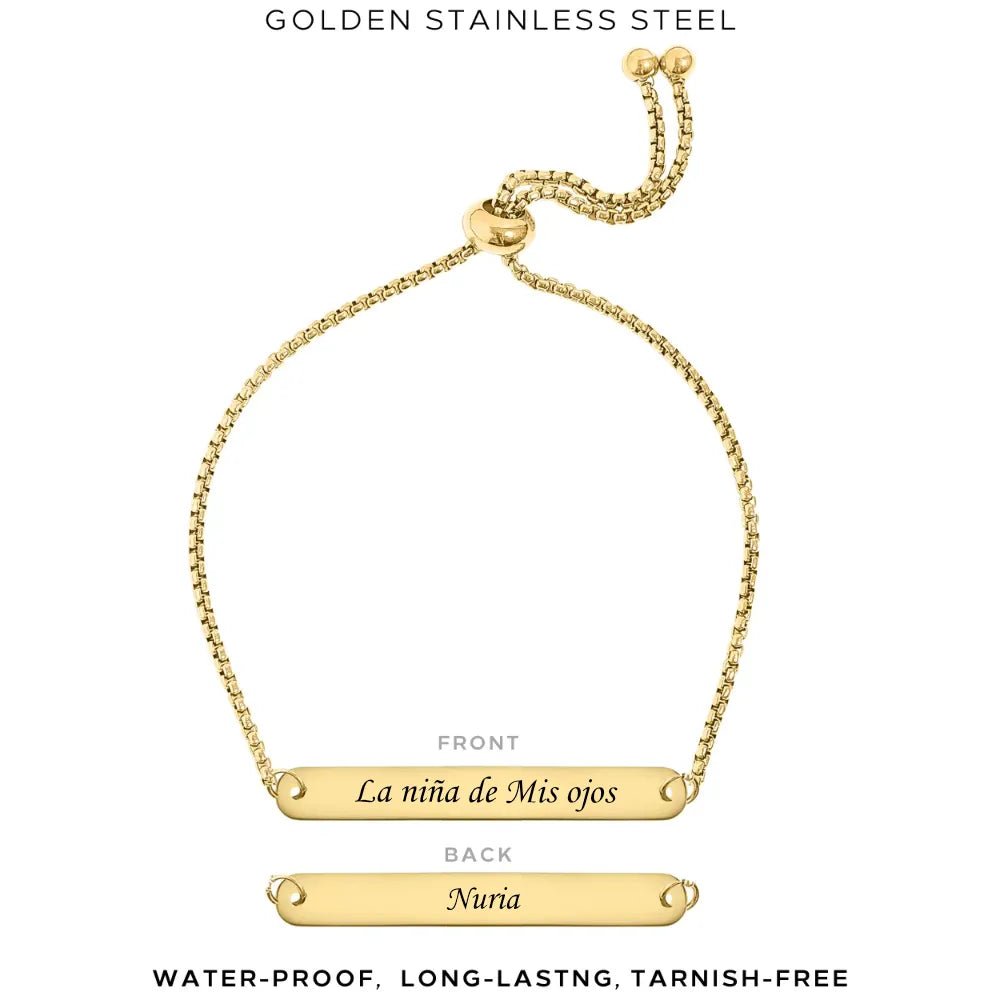 Personalized Engraved Rectangle Bracelet for Women - Custom Name Jewelry Gift - $40.00 - Perfect for Anniversaries, Birthdays & Special Occasions