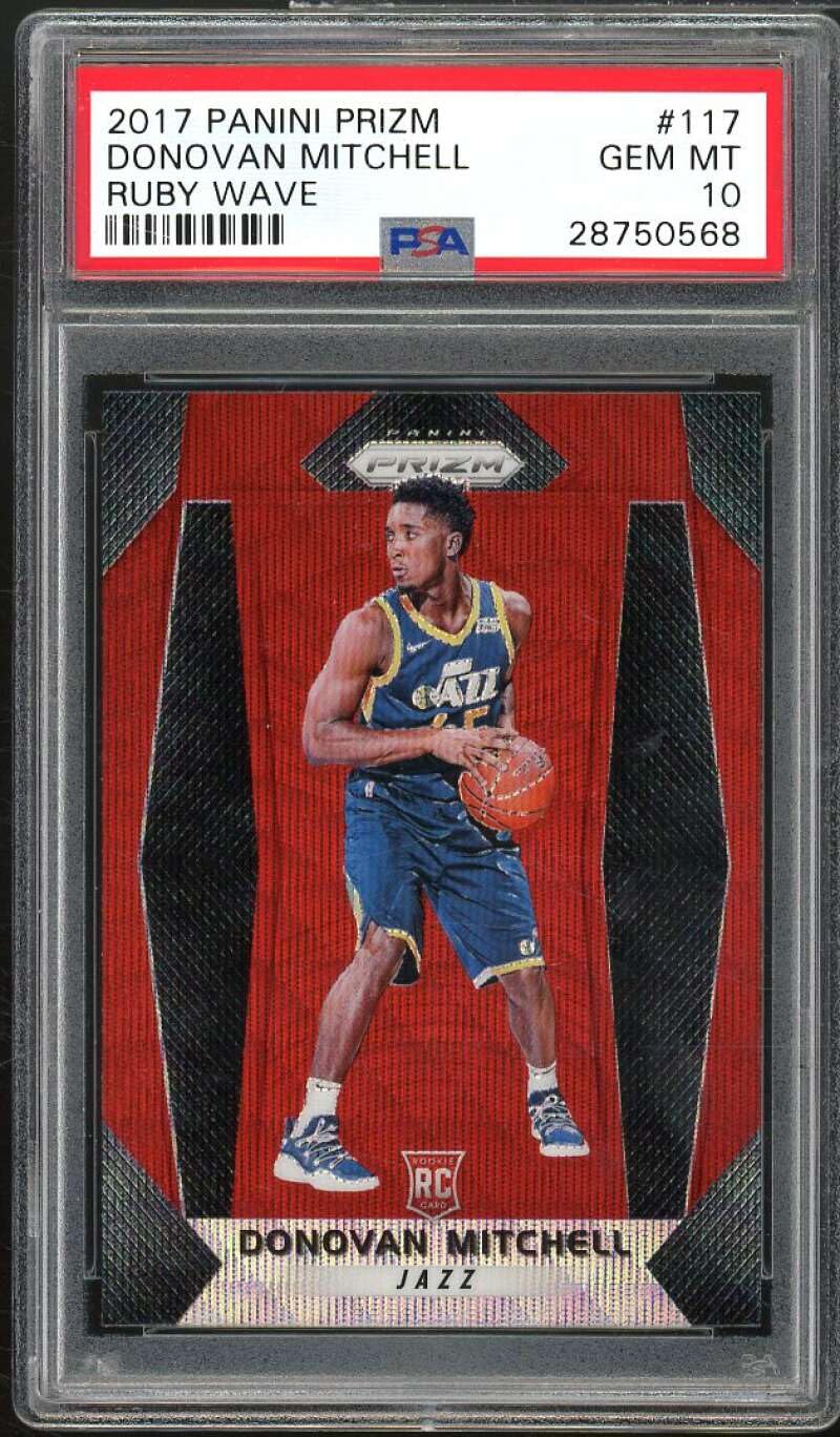 2017-18 Panini Prizm Donovan Mitchell Rookie Card #117 PSA 10 Gem Mint - Perfect for NBA Collectors, Sports Memorabilia Displays & Investment Collections