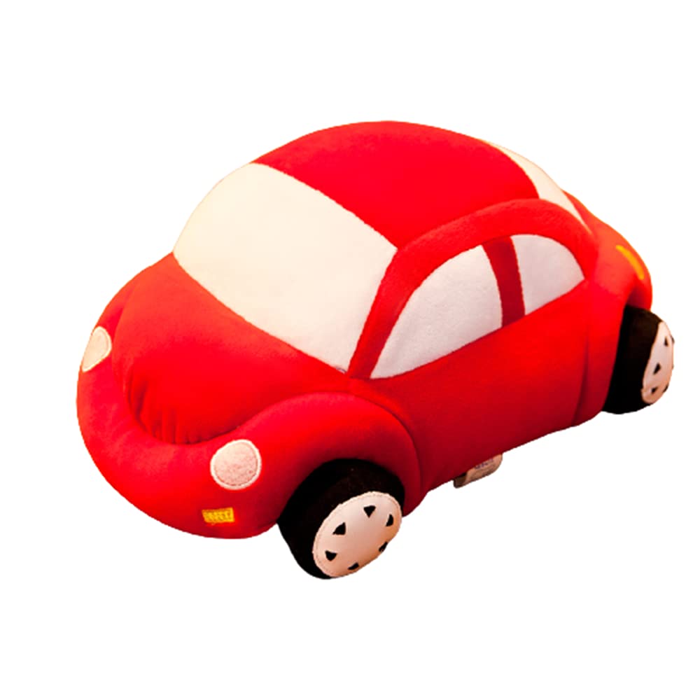 Soft Plush Beetle Car Pillow - Cute Stuffed Animal Toy for Kids, Festive Home Decor, Christmas Birthday Gift (Red, 11.81 Inch) - Perfect for Sofa Decor, Nursery Room & Holiday Parties
