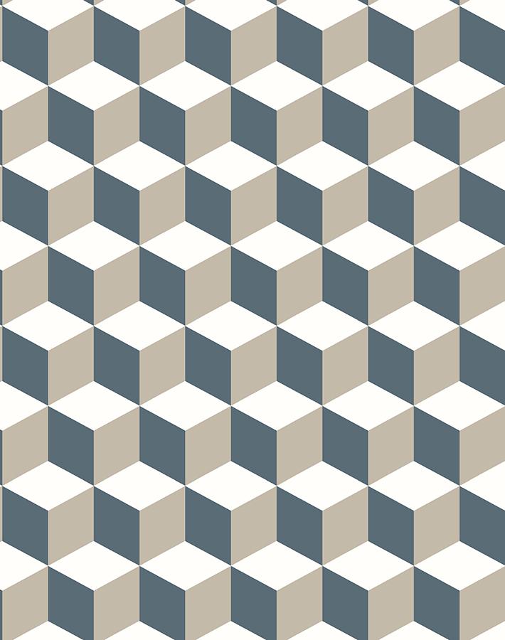 Stylish 'Ice Cubist' Gray Wallpaper by Wallshoppe - Perfect for Modern Living Rooms & Bedroom Accent Walls