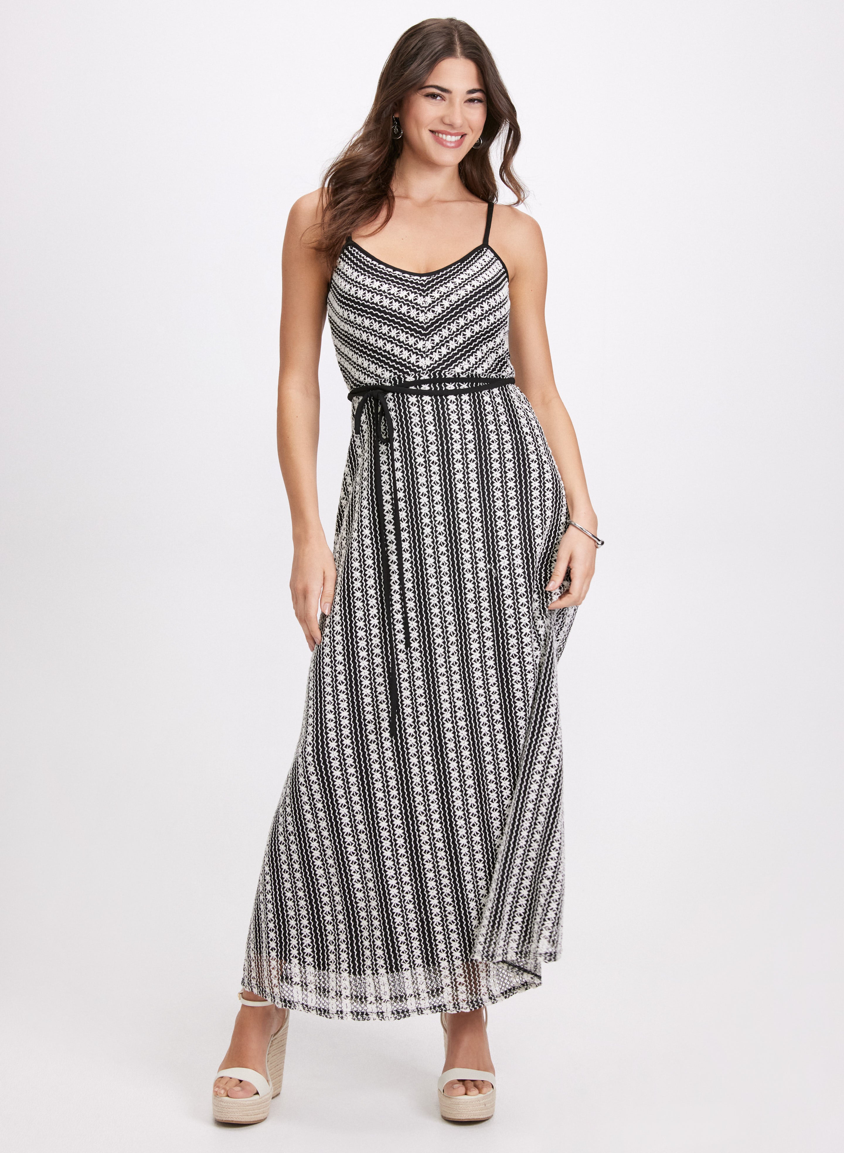 Elegant Crochet Detail Dress for Women - Boho Chic Summer Maxi Dress for Beach, Wedding & Casual Wear