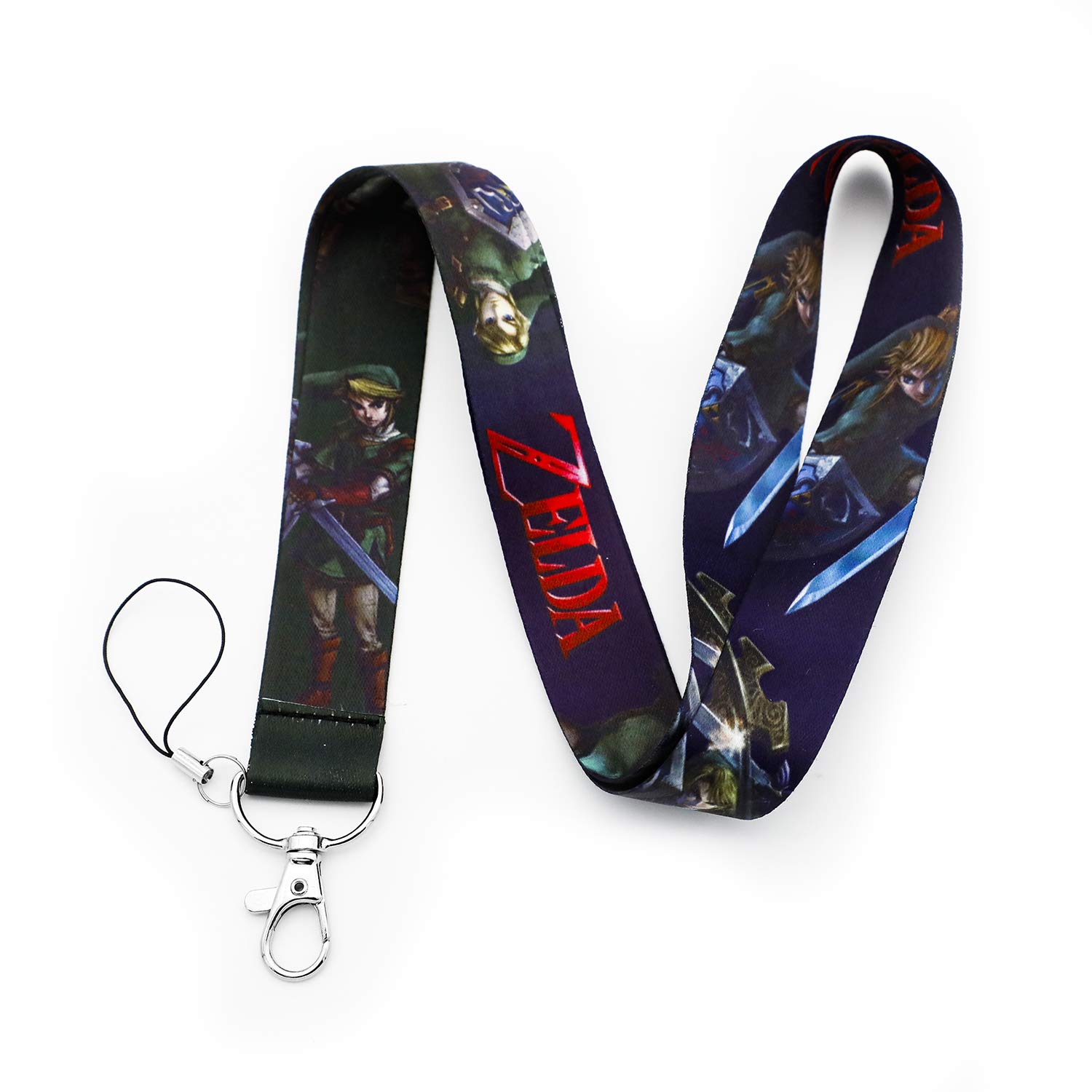 Ze Lanyard Keychain - Durable ID Badge Holder with Detachable Clip - Perfect for Work, Events & Conventions (Legend of Zelda Inspired Design)