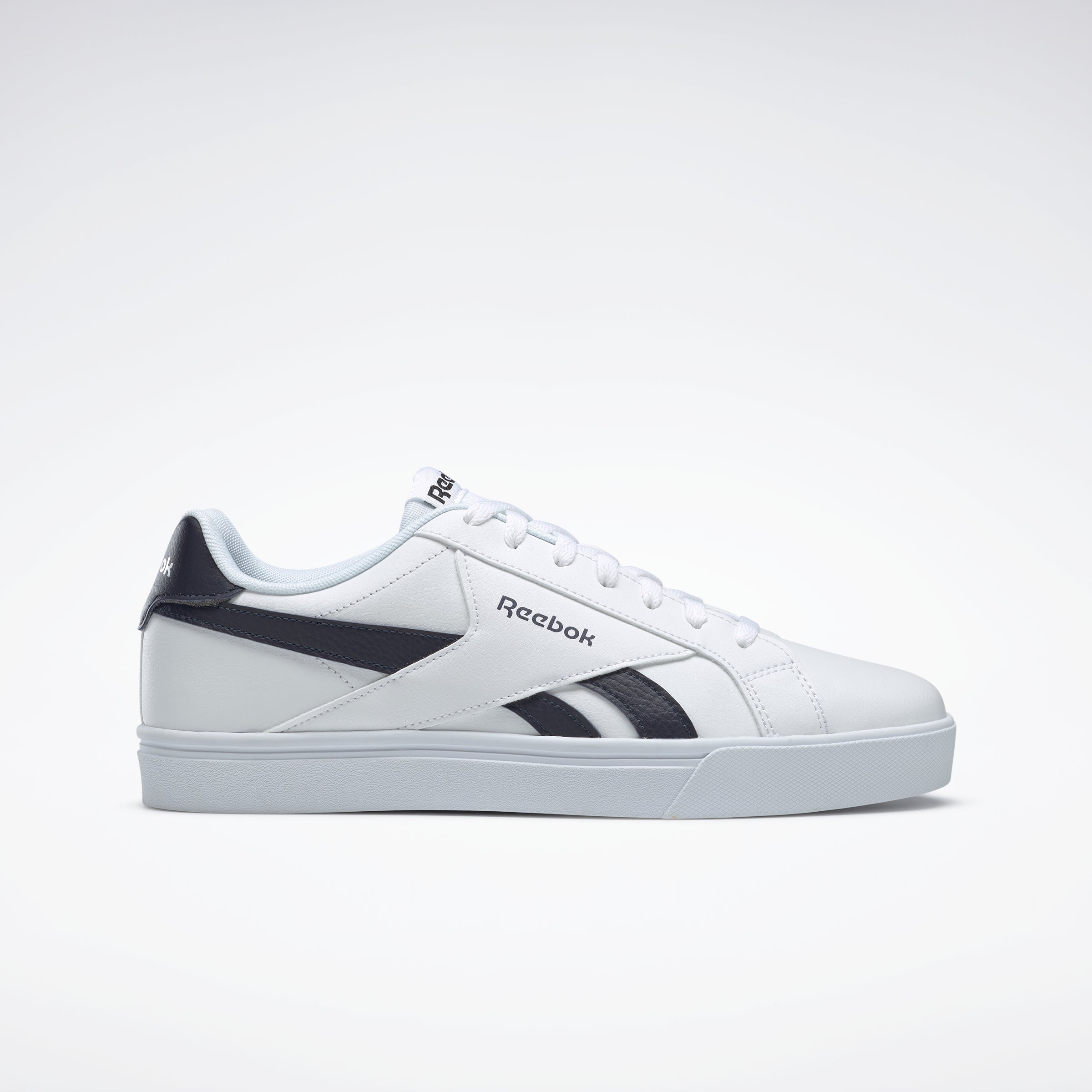 Reebok Royal Complete 3.0 Low-Top Sneakers for Men & Women - White/Collegiate Navy - Comfortable Casual Walking Shoes for Gym, Workout & Everyday Wear