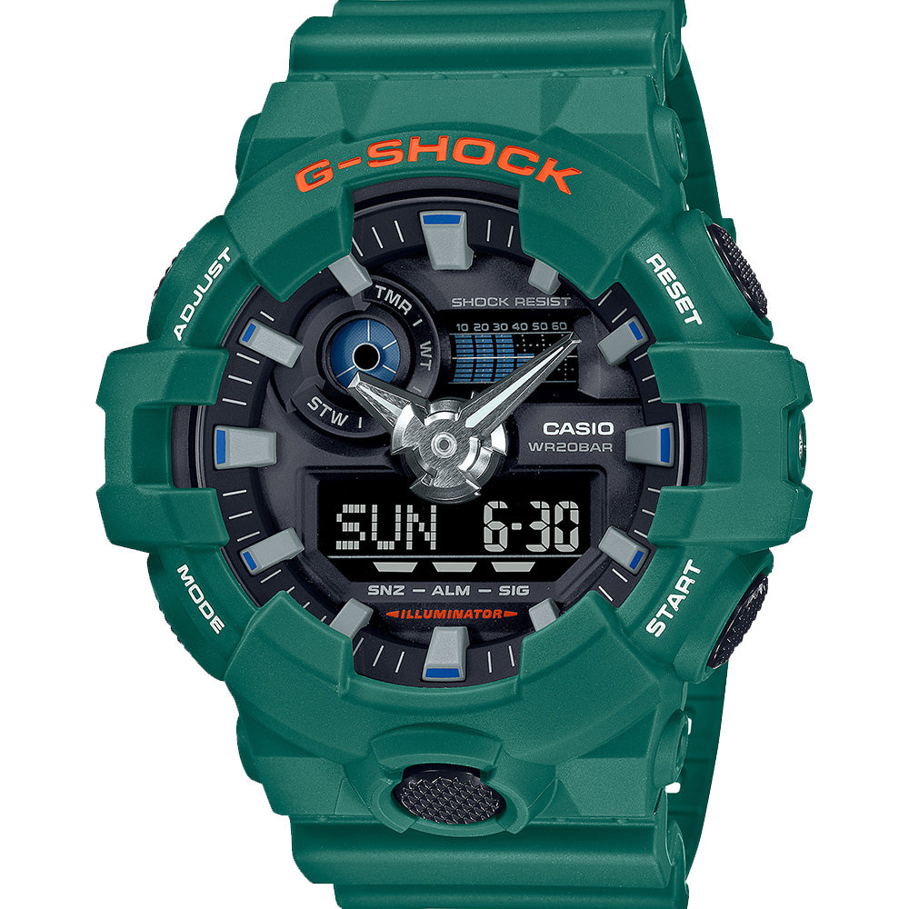 G Shock GA700SC-3A Skater Flavor Digital Sport Watch - Durable Shock Resistant Watch for Skateboarding, Outdoor & Casual Wear