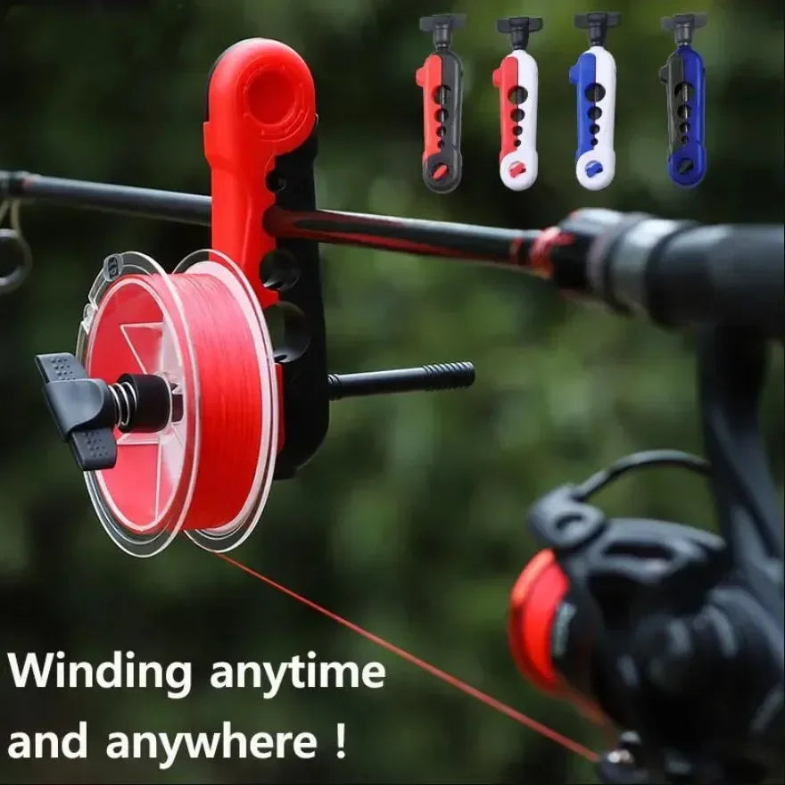 Portable Fishing Line Winder Tool - Easy Spooling for Spinning & Baitcasting Reels - Perfect for Freshwater & Saltwater Fishing, DIY Line Replacement at Home or On-the-Go