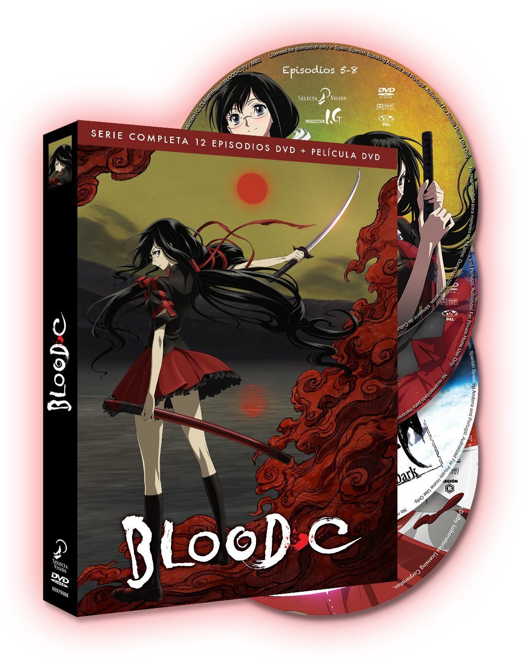 Blood-C Complete Series DVD Box Set - Region 2 Europe - Anime Horror Action Collection for Fans & Collectors | Perfect for Movie Nights & Gift Giving