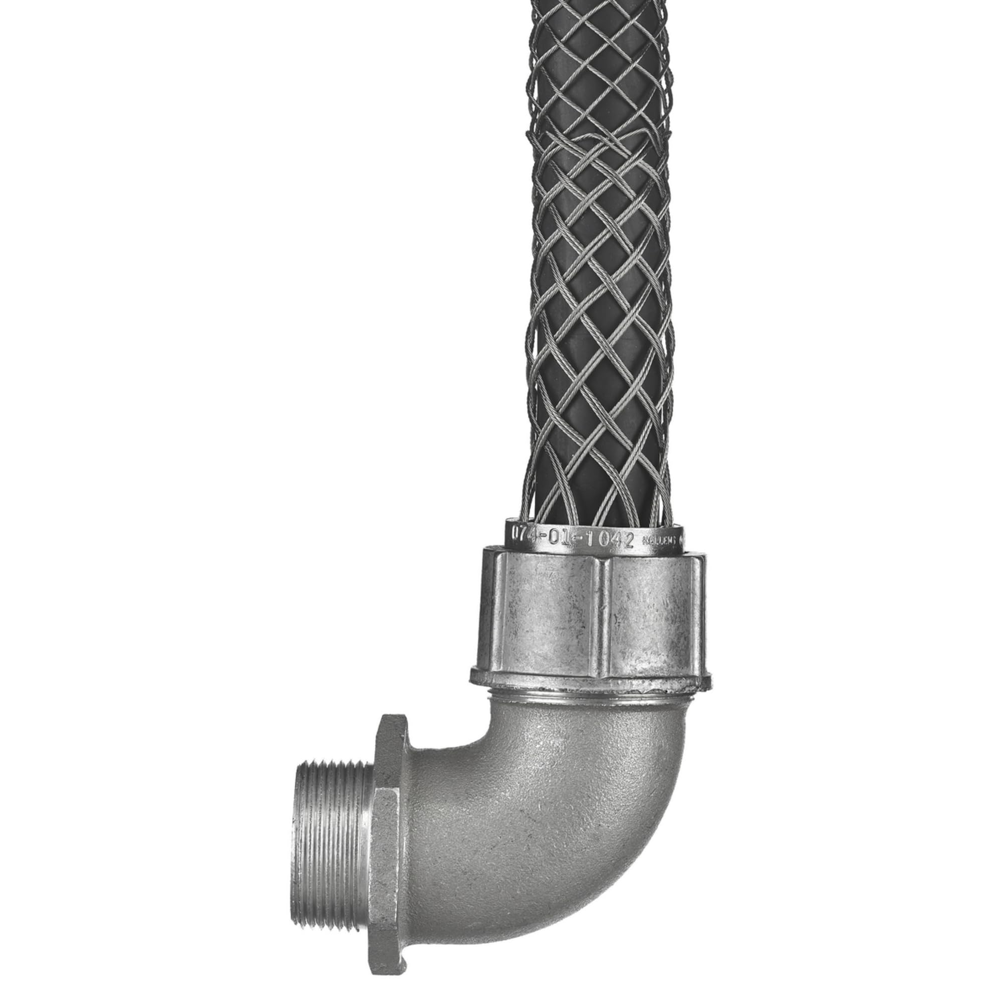 Strain Relief Cord Grip - Male 90 Degree Angle - Heavy Duty Cable Protector for Industrial Equipment & Power Tools | Secure Wiring for Machinery, Generators & Outdoor Electronics