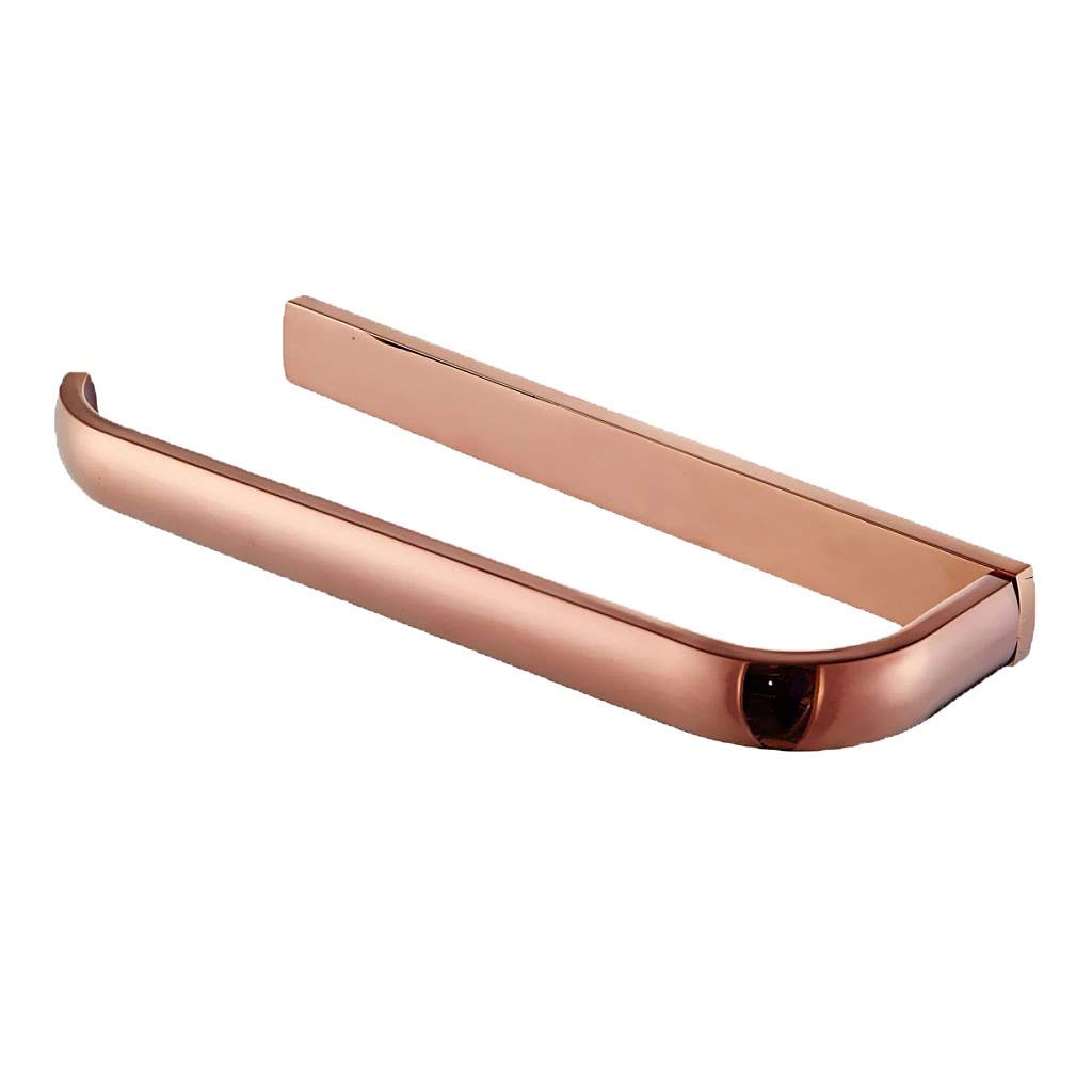 Premium Brass Single Towel Rail Holder - Bathroom Towel Rack with Hanging Ring for Spa, Hotel & Home Decor (Wall Mounted)