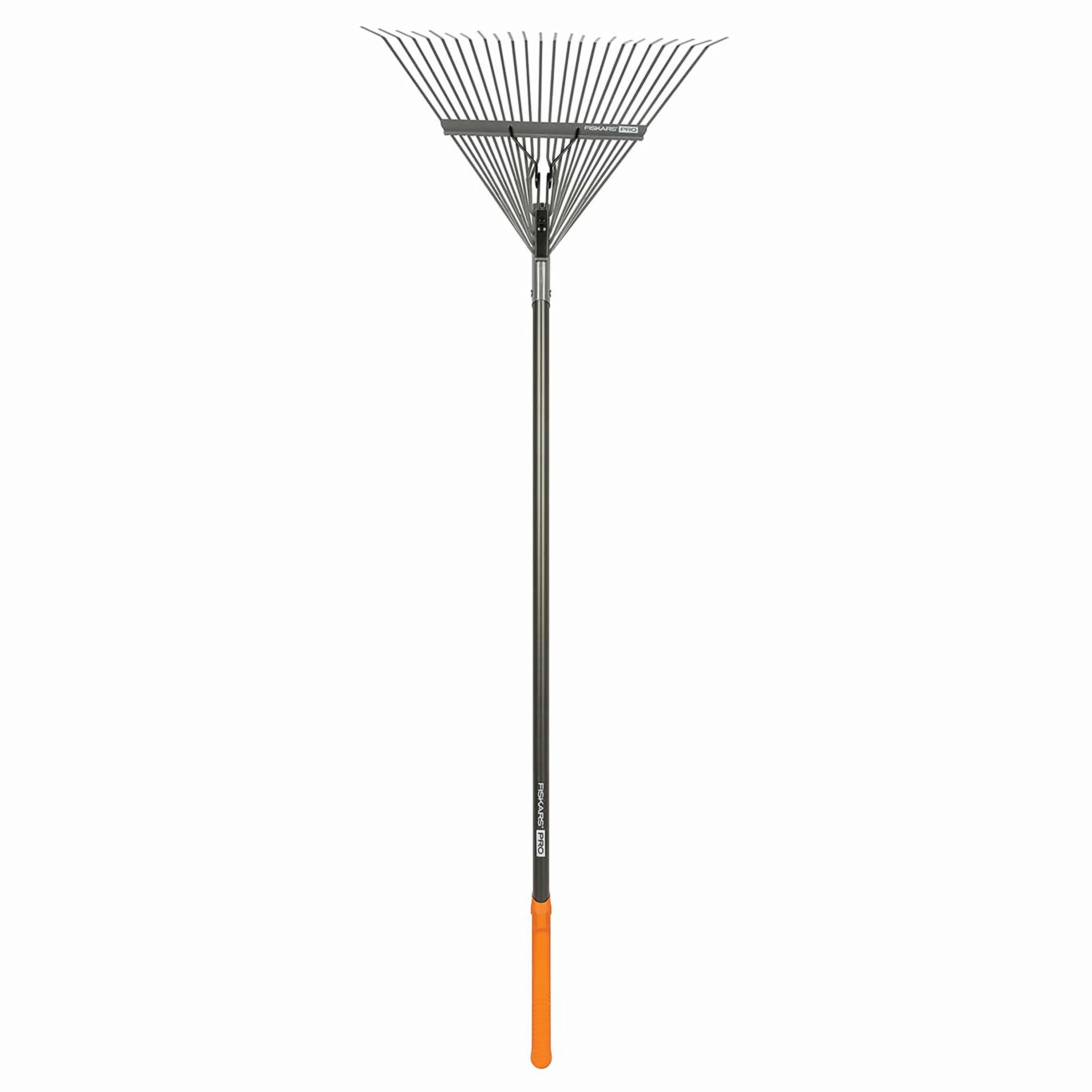 FISKARS FSK397930 Pro Leaf Rake - 62-Inch Ergonomic Handle for Heavy-Duty Yard Work - Perfect for Fall Leaf Cleanup, Lawn Maintenance & Landscaping