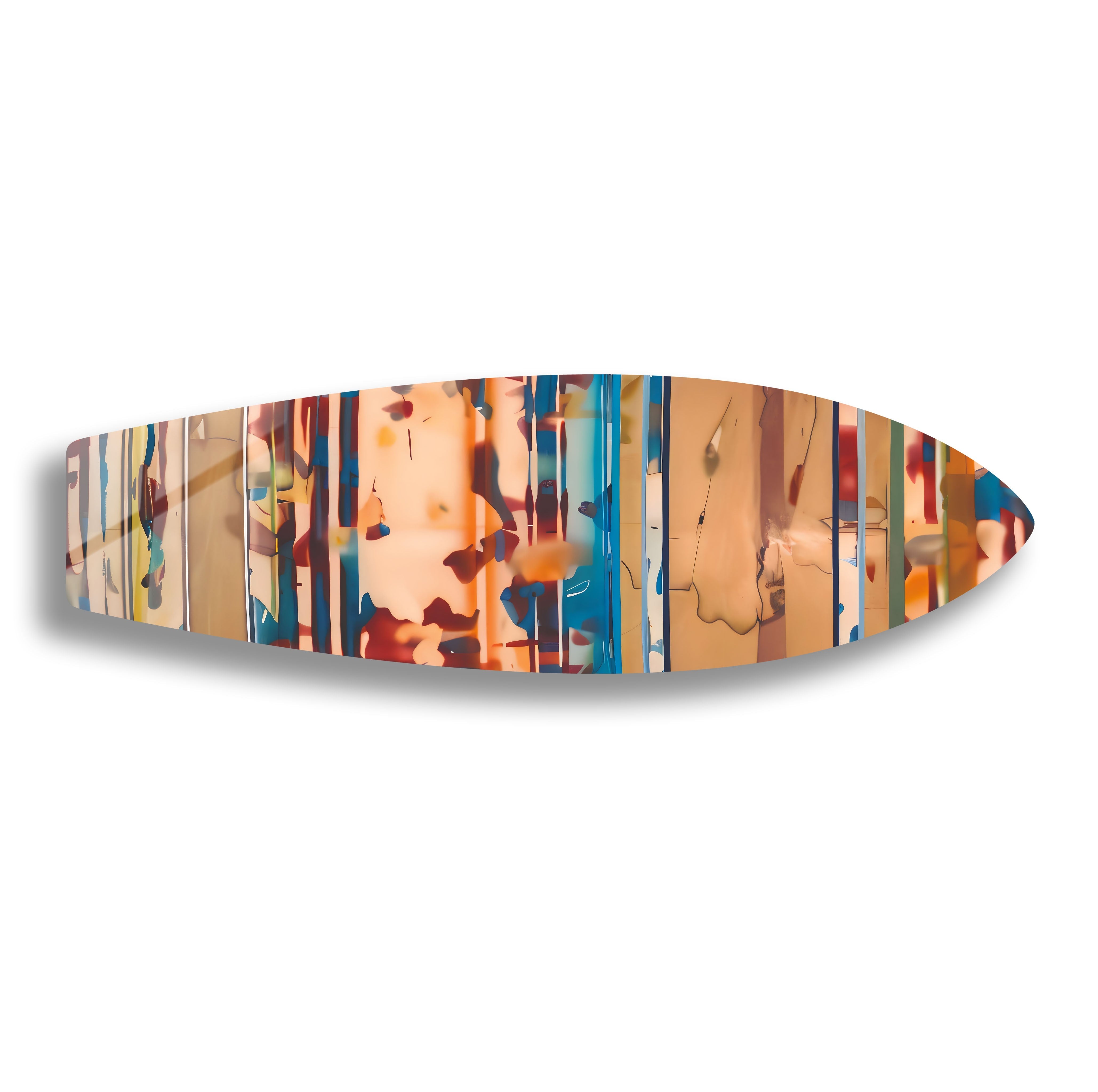Stylish Beige Surfboard Wall Art Decor - Coastal & Beach Themed Home Decor for Living Room, Bedroom, or Office