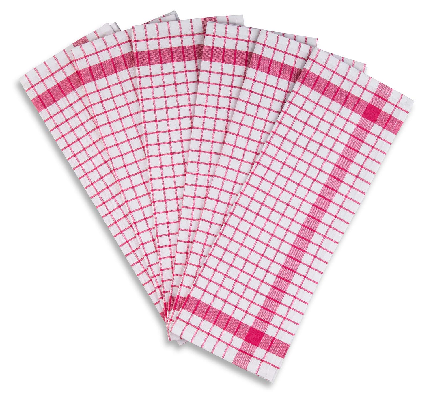 Premium Oeko-Tex Certified 100% Cotton Dish Towels Set of 6 - Super Absorbent & Lint-Free Kitchen Towels (18