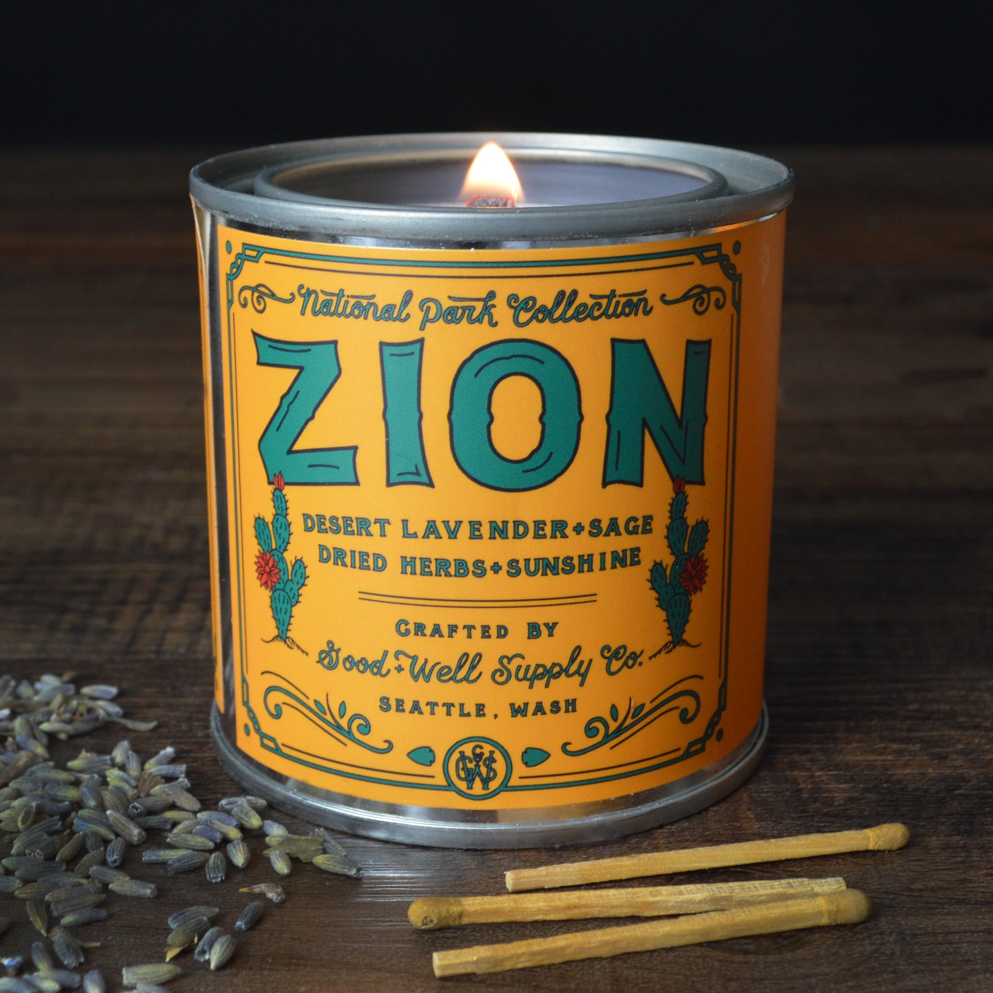 Zion 8 Oz Scented Soy Wax Candle - Long Lasting Fragrance for Home, Office & Relaxation | Perfect for Aromatherapy, Gifts & Decor
