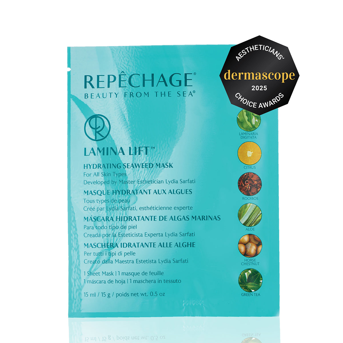 Lamina Lift™ Hydrating Seaweed Face Mask - Single Sheet for Deep Moisturizing & Skin Rejuvenation | Perfect for Spa Day, Self-Care Routine & Travel Skincare