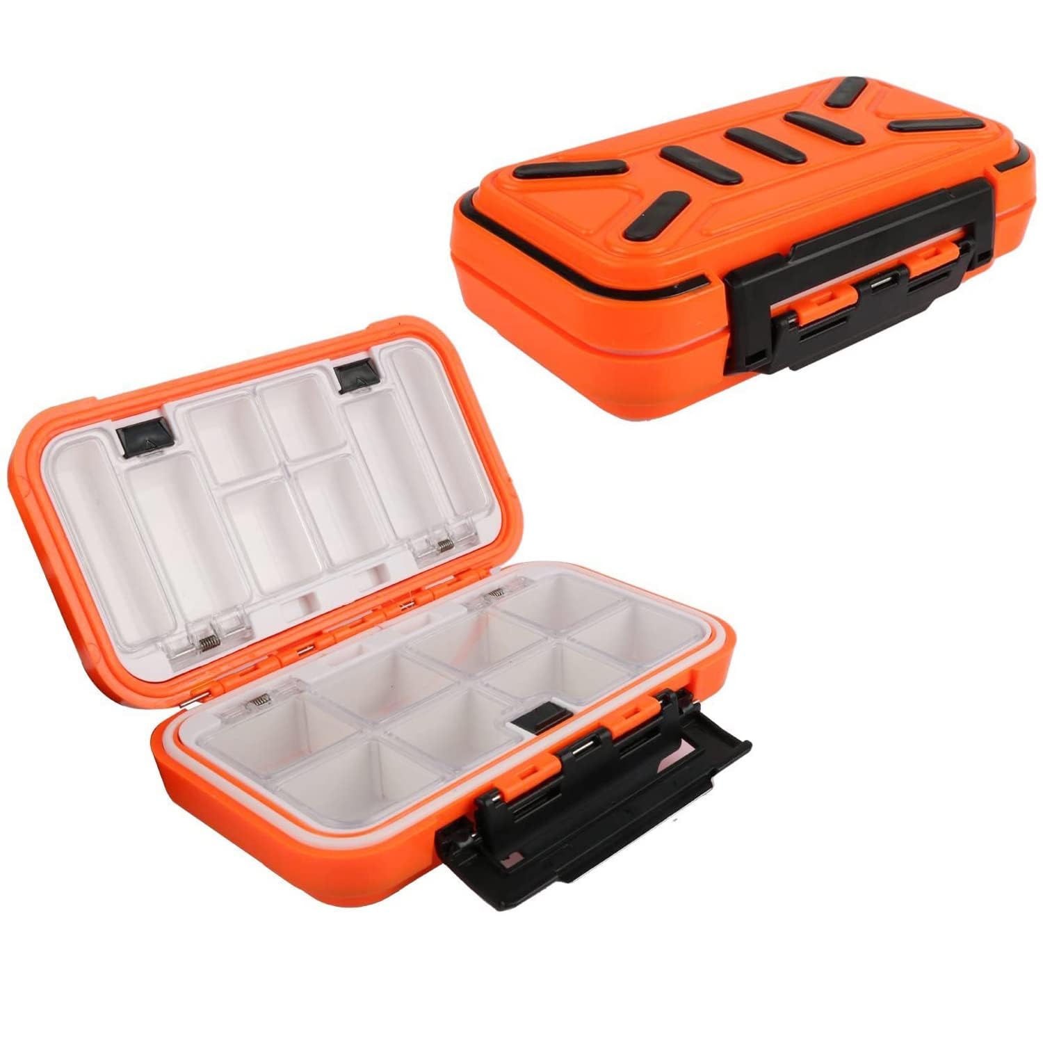 **Floating Fishing Tackle Box with Adjustable Dividers - Double-Sided Storage Organizer for Lures, Hooks, Beads & Jewelry - Perfect for Fishing Trips & DIY Craft Organization**