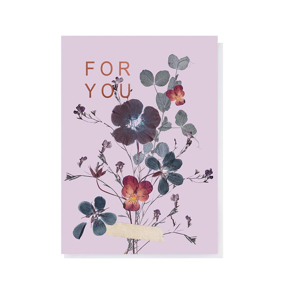 Beautiful Amethyst Crystal Greeting Card - Elegant Stationery for Birthdays, Anniversaries & Special Occasions