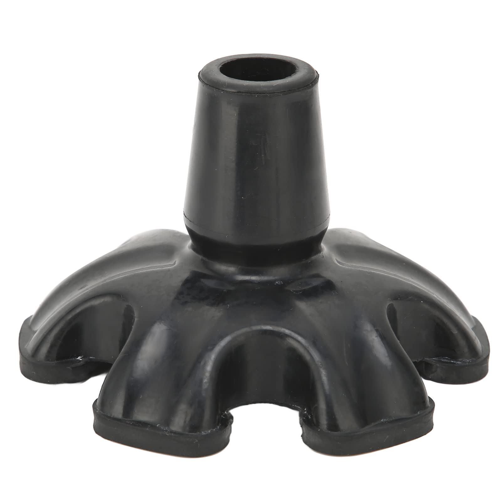 Durable 6-Prong Cane Tips for Walking Sticks - Non-Slip Rubber Replacement Tips for Stability & Safety - Ideal for Hiking, Elderly Support & Outdoor Activities
