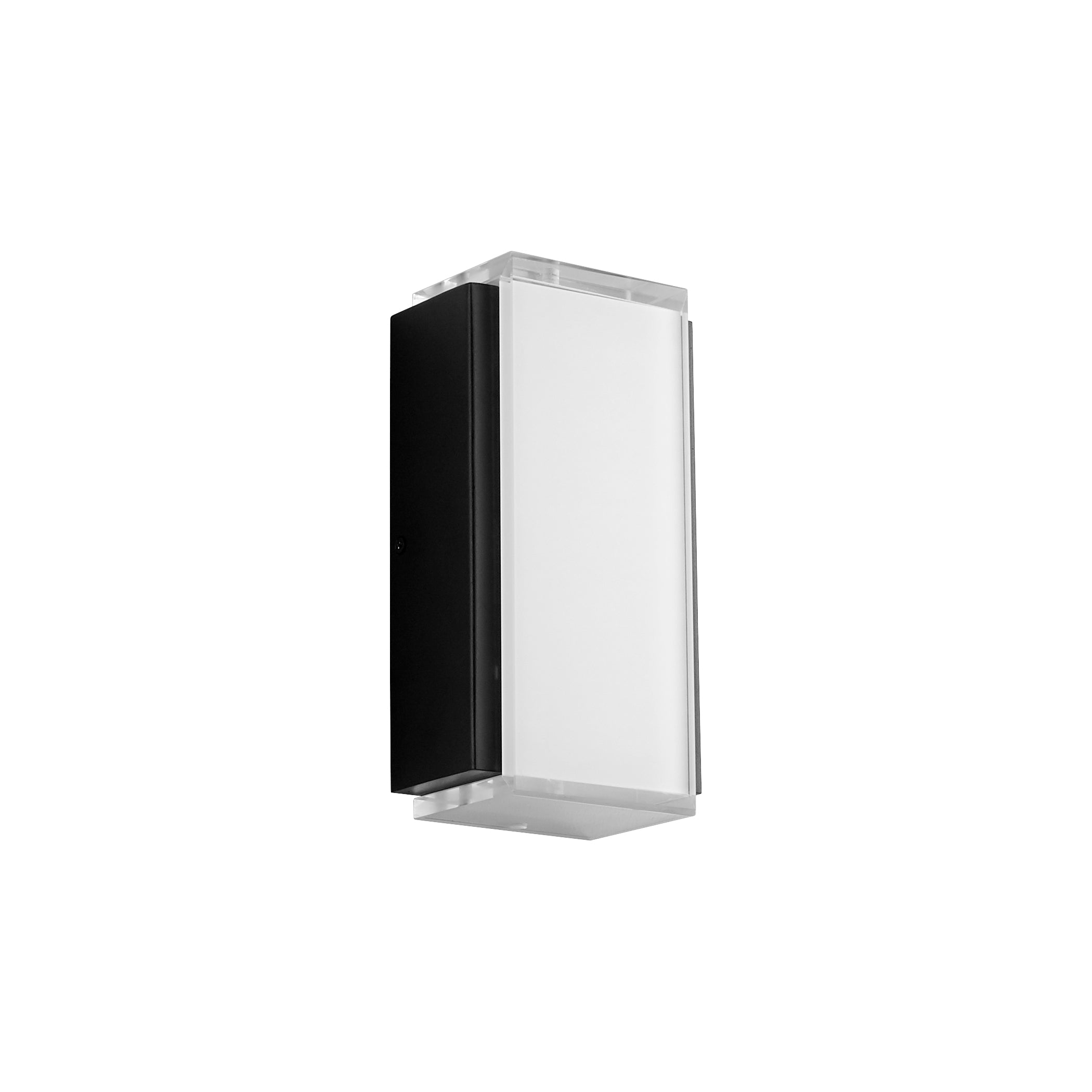 Oxygen Helio 3 743 15 Outdoor Wall Sconce Light - Black - Weatherproof Exterior Lighting for Patio, Garden & Porch