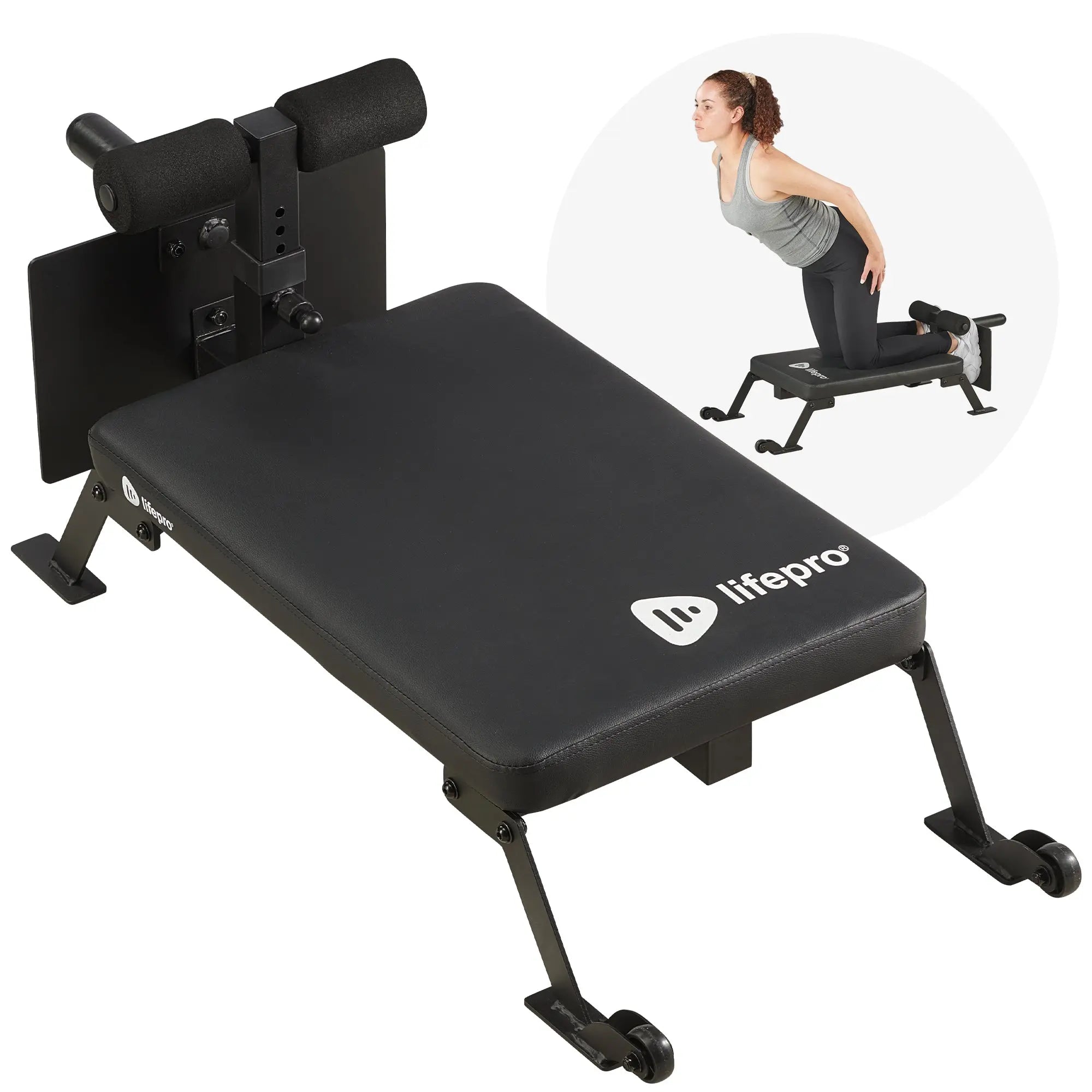 NordicFlex Glute Hamstring Developer Bench - Home Gym Equipment for Strength Training & Leg Workouts | Perfect for Glute Bridges, Hamstring Curls & Nordic Exercises