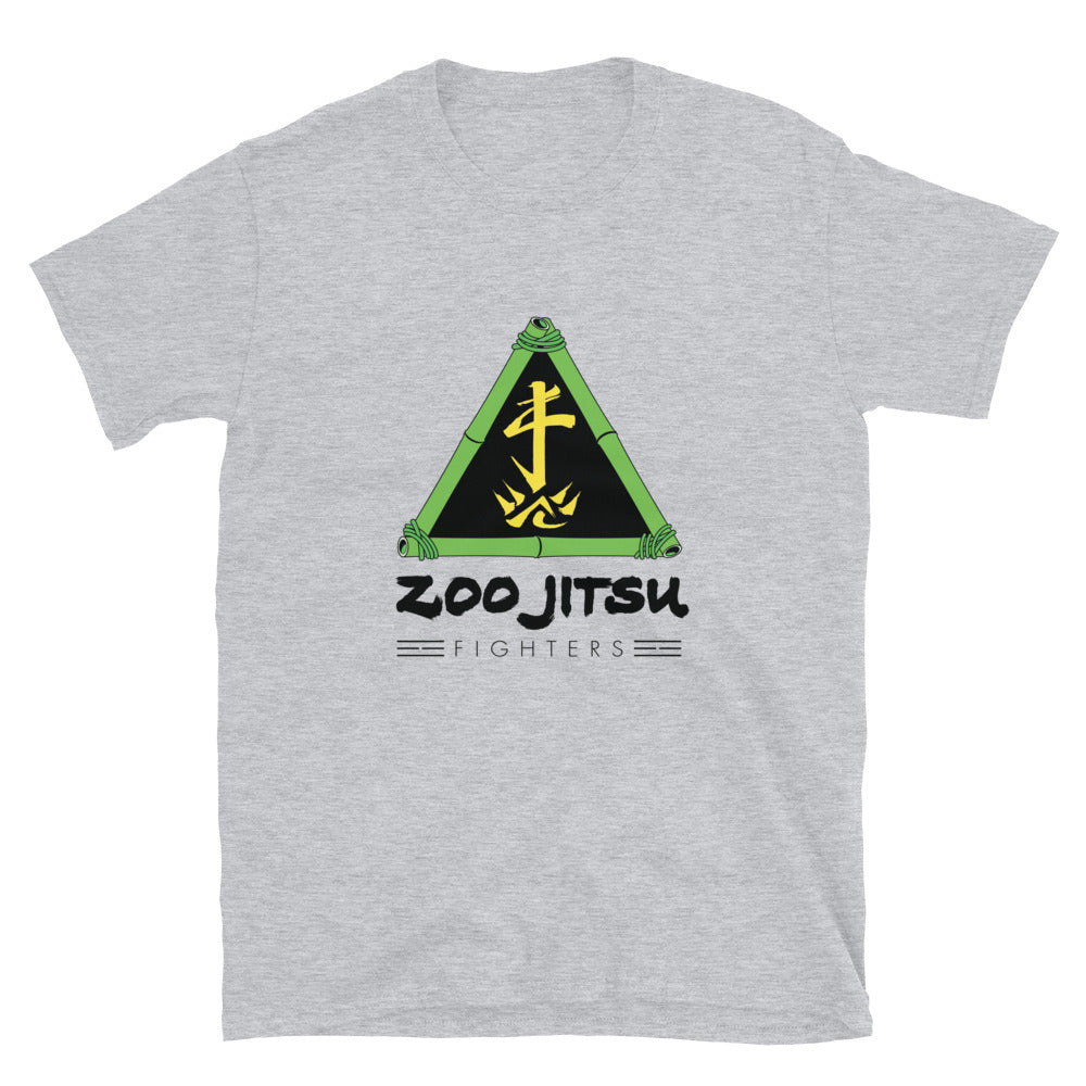 Zoo Jitsu Fighters Logo Short Sleeve Unisex T-Shirt | Funny Martial Arts Graphic Tee for Men & Women | Perfect for Training, Gyms & Casual Wear