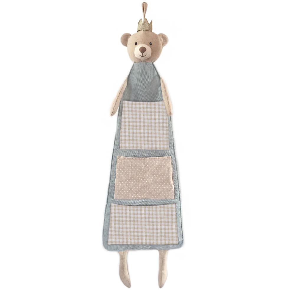 Bear Prince Fabric Hanging Organizer - 6 Pocket Closet Storage for Bedroom, Bathroom & Office - Space Saving Clothes & Accessories Organizer for Scarves, Belts, Jewelry & More