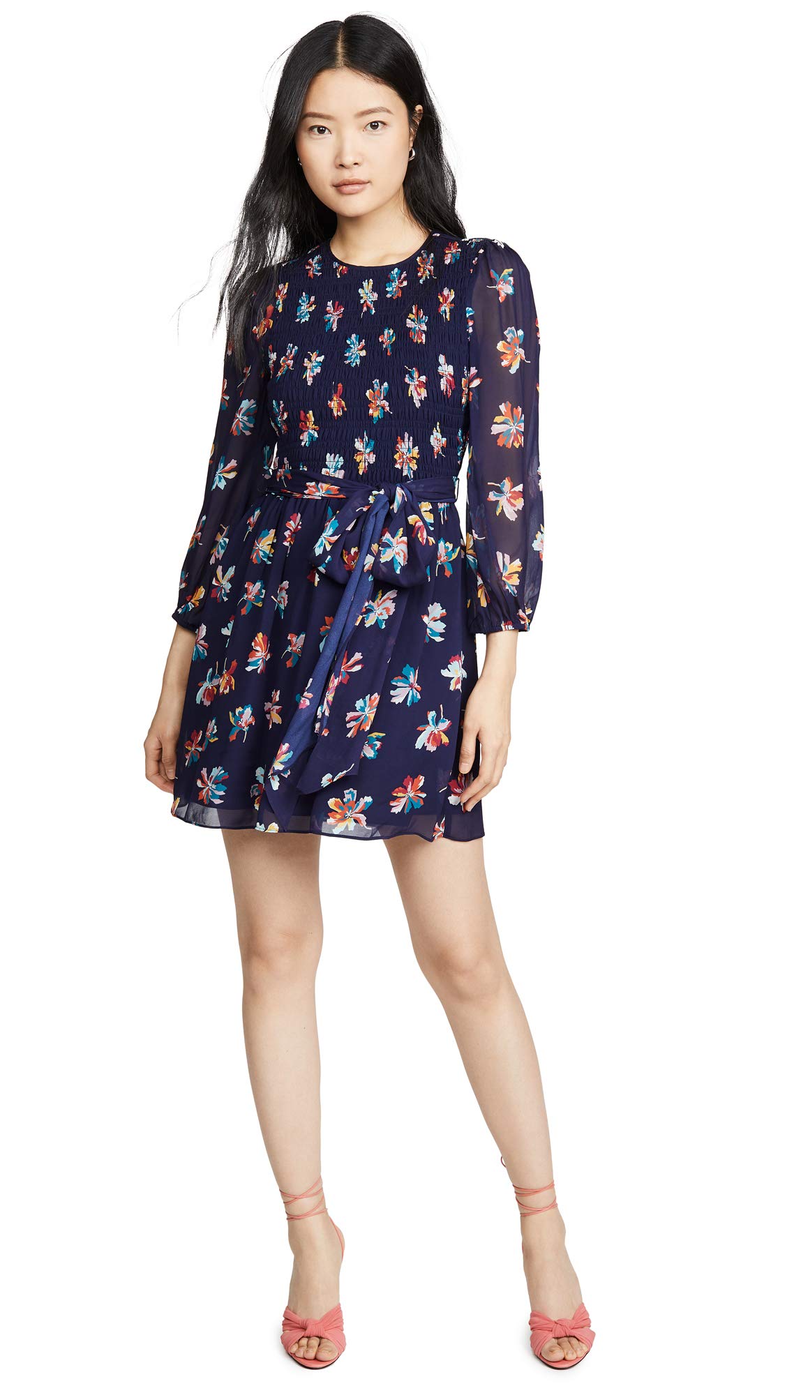 Shoshanna Women's Short Sleeve Floral Summer Dress - Casual & Party Wear for Beach, Vacation, and Date Nights