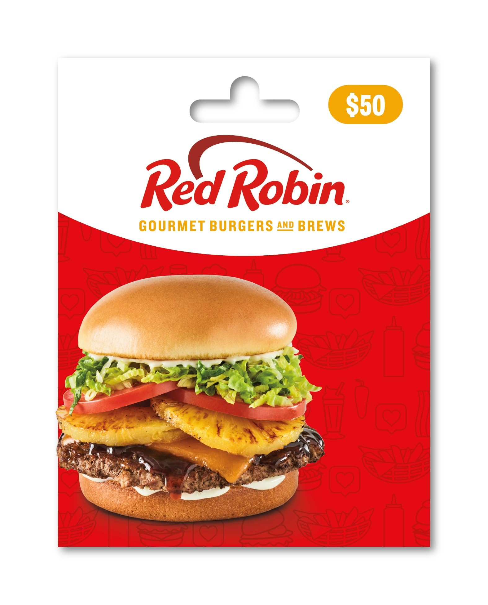 $50 Red Robin Gift Card - Perfect for Dining, Birthdays & Special Occasions | Online & In-Store Use