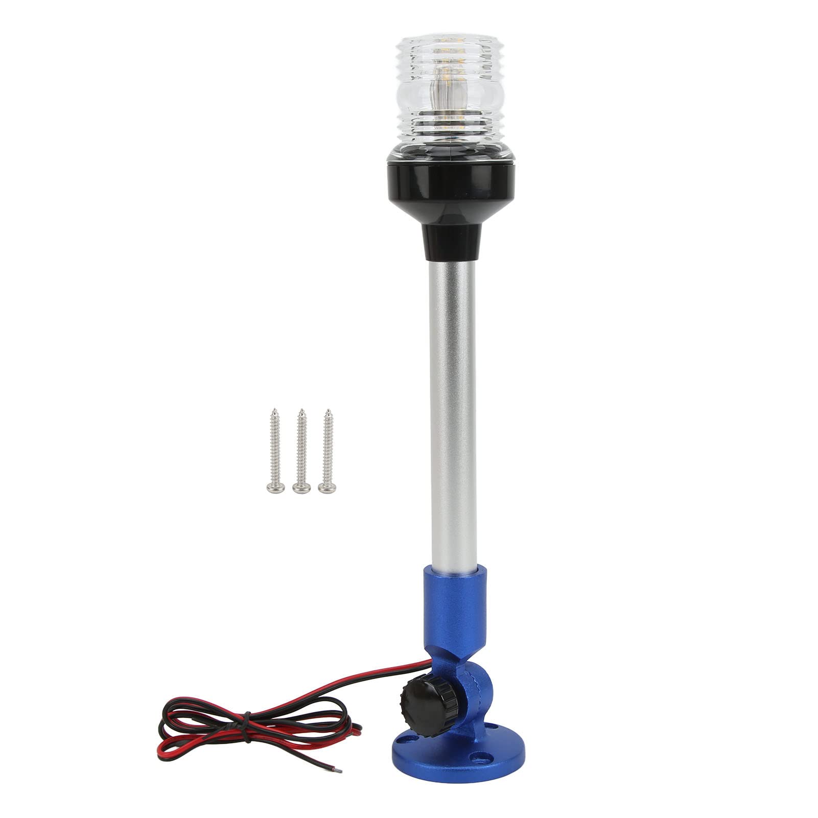 360° All-Round LED Navigation Anchor Light - Foldable Marine Boat Stern Lamp for Yachts, Sailboats & Fishing Boats | Waterproof & Durable for Night Sailing & Dock Safety