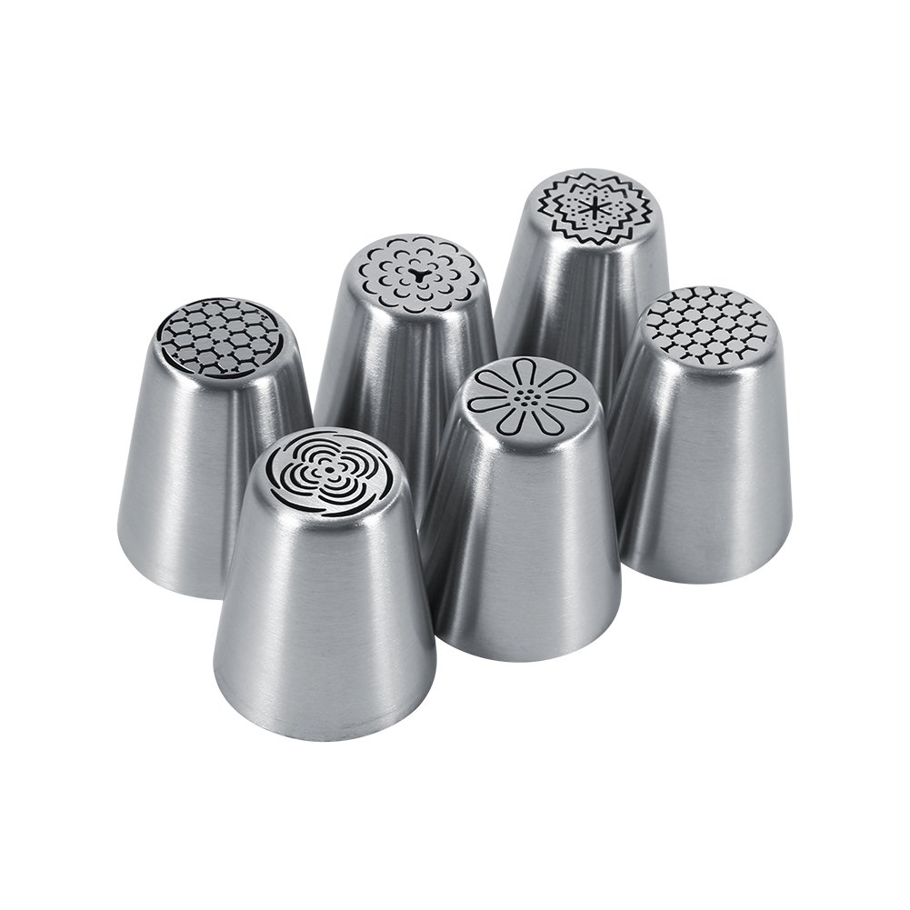 Premium Stainless Steel Cake Decorating Nozzles - 12-Piece Icing Tips Set for Baking, Pastry, Cupcakes & DIY Cake Decorating - Perfect for Home Bakers & Professional Chefs