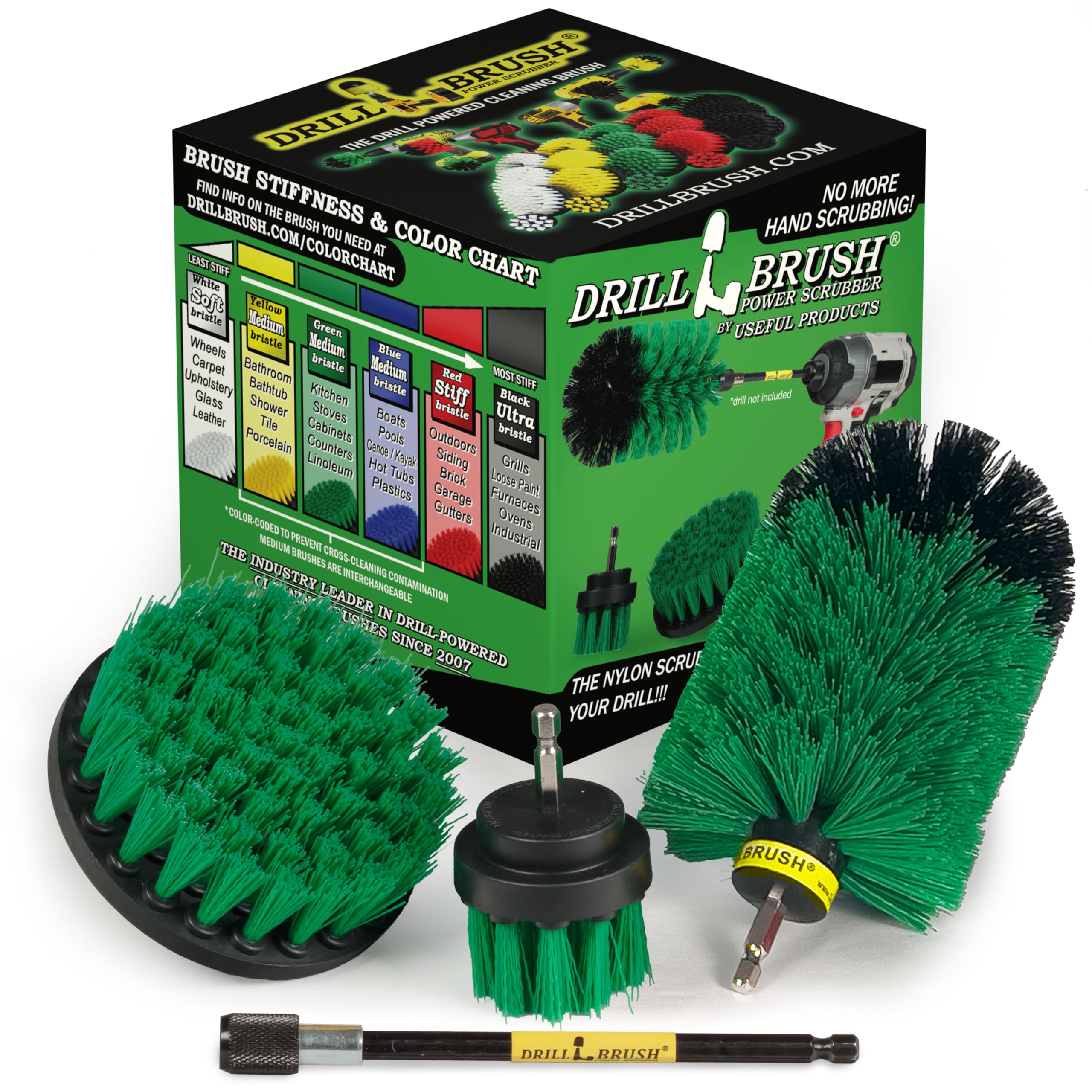 Long Reach Kitchen Cleaning Kit - Oven, Microwave & Sink Brush Set for Deep Cleaning