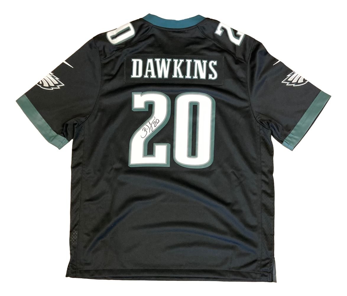 Brian Dawkins Autographed Philadelphia Eagles Black Nike Game Jersey - Authentic NFL Memorabilia for Eagles Fans, Collectors & Sports Enthusiasts - Perfect for Display, Gifts & Home Decor
