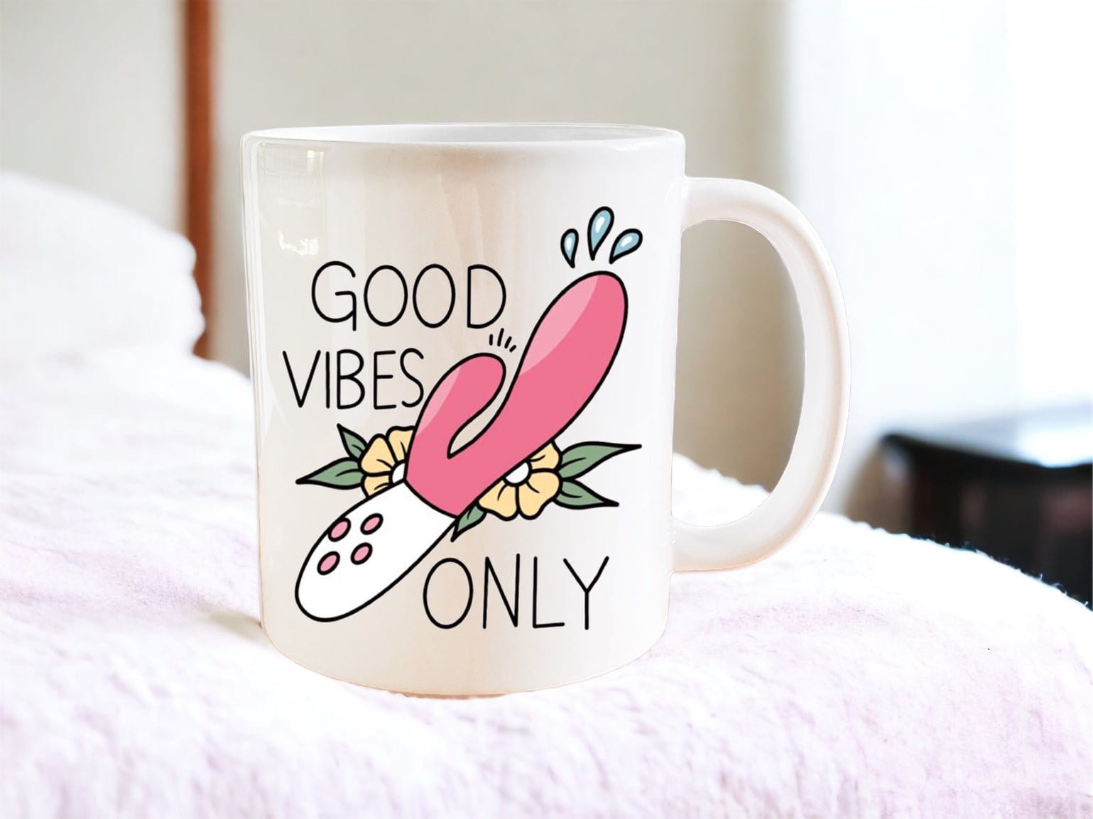Good Vibes Only Coffee Mug - Inspirational Ceramic Cup for Coffee, Tea & Hot Drinks - Perfect for Home, Office & Gifts